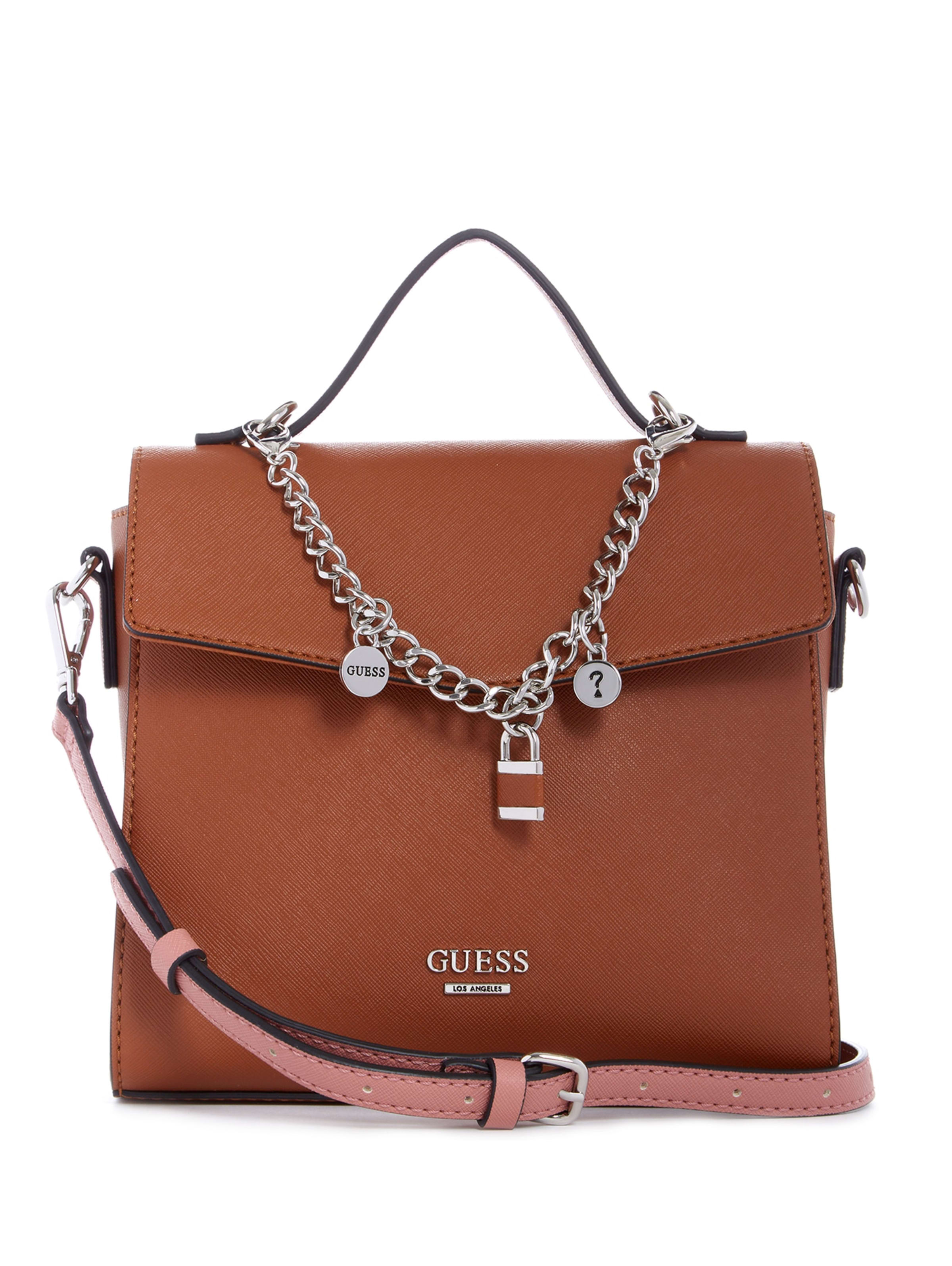 guess top handle bags