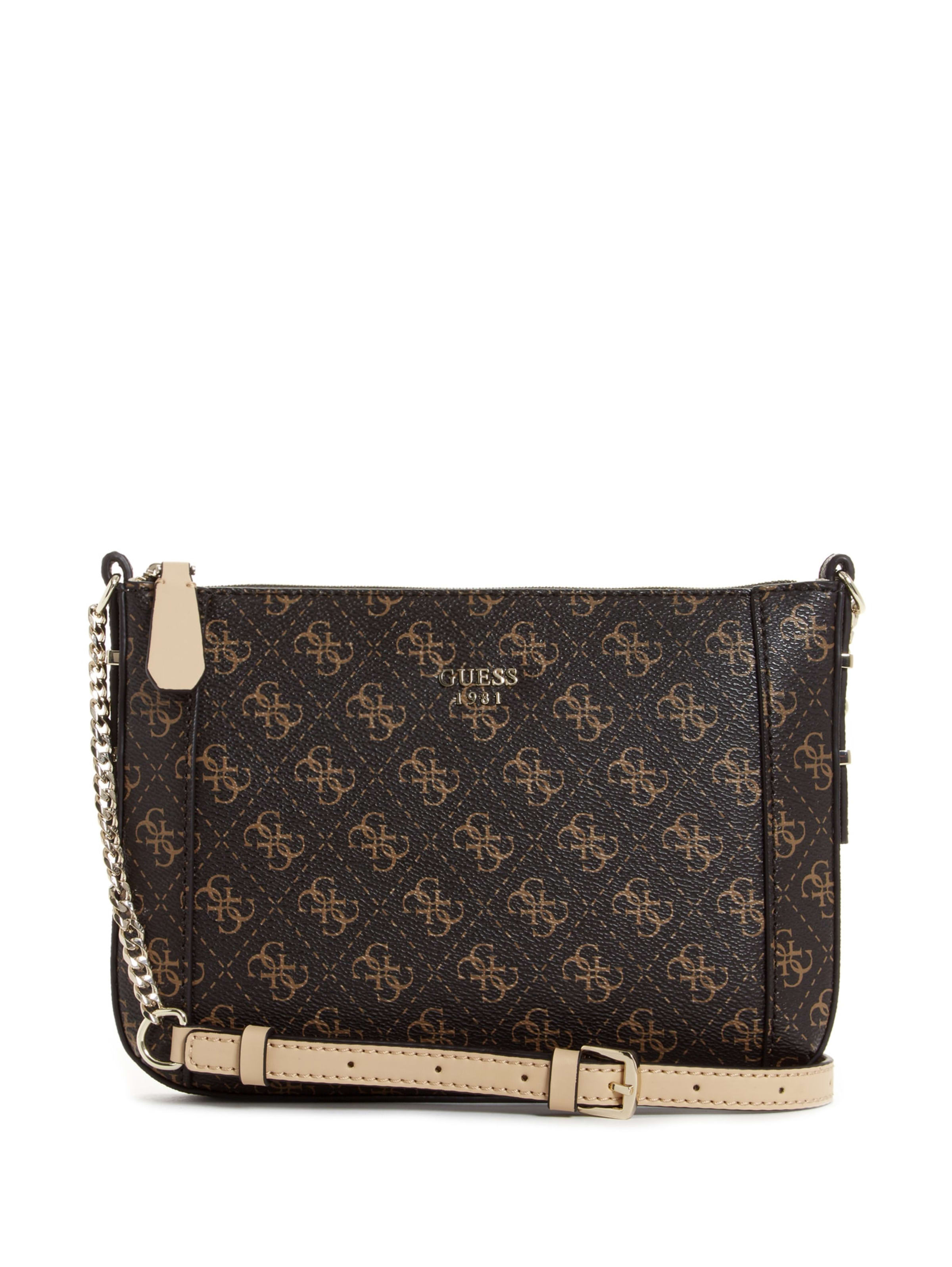 guess kamryn top zip crossbody bag