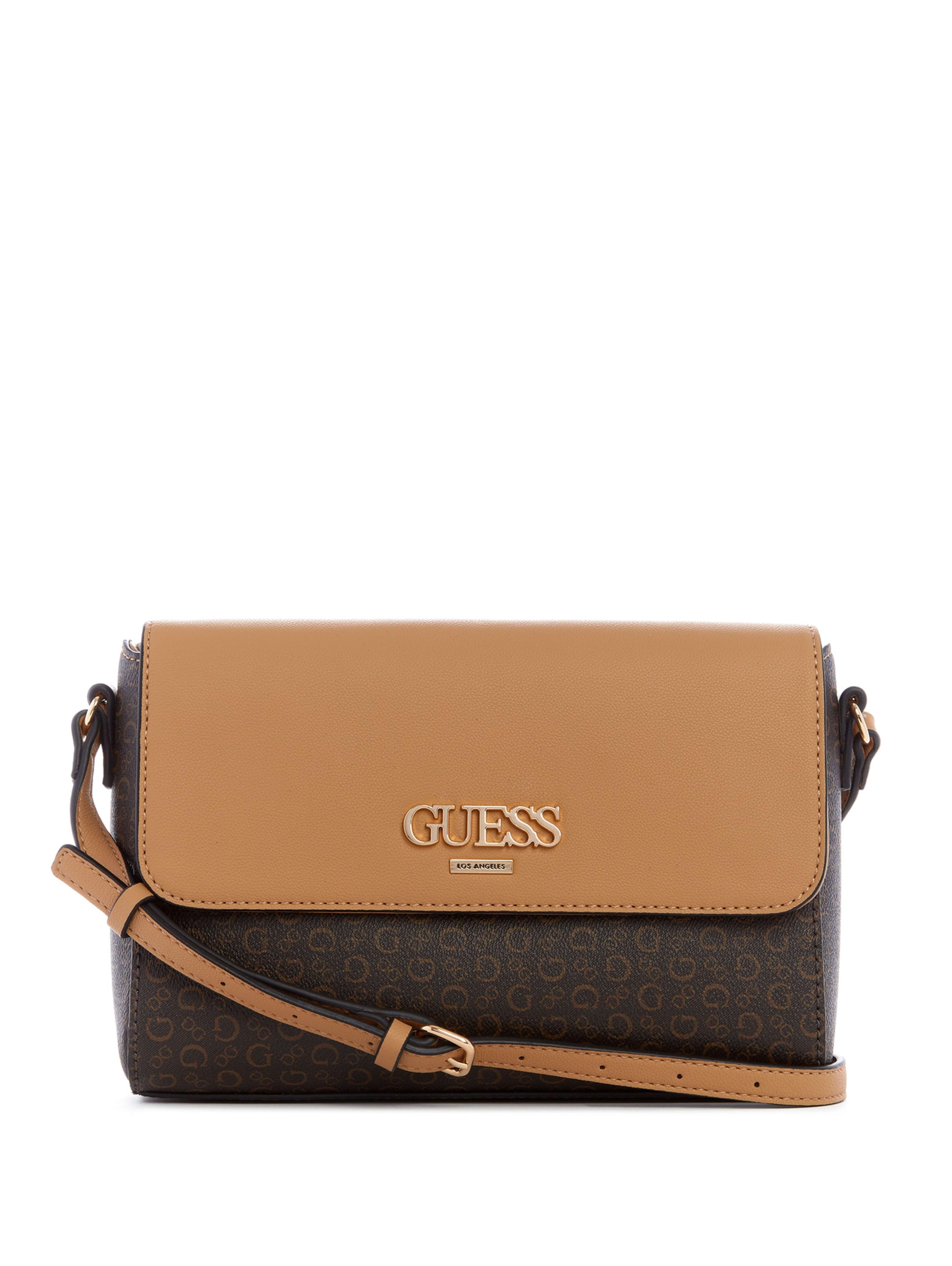 beige guess bag