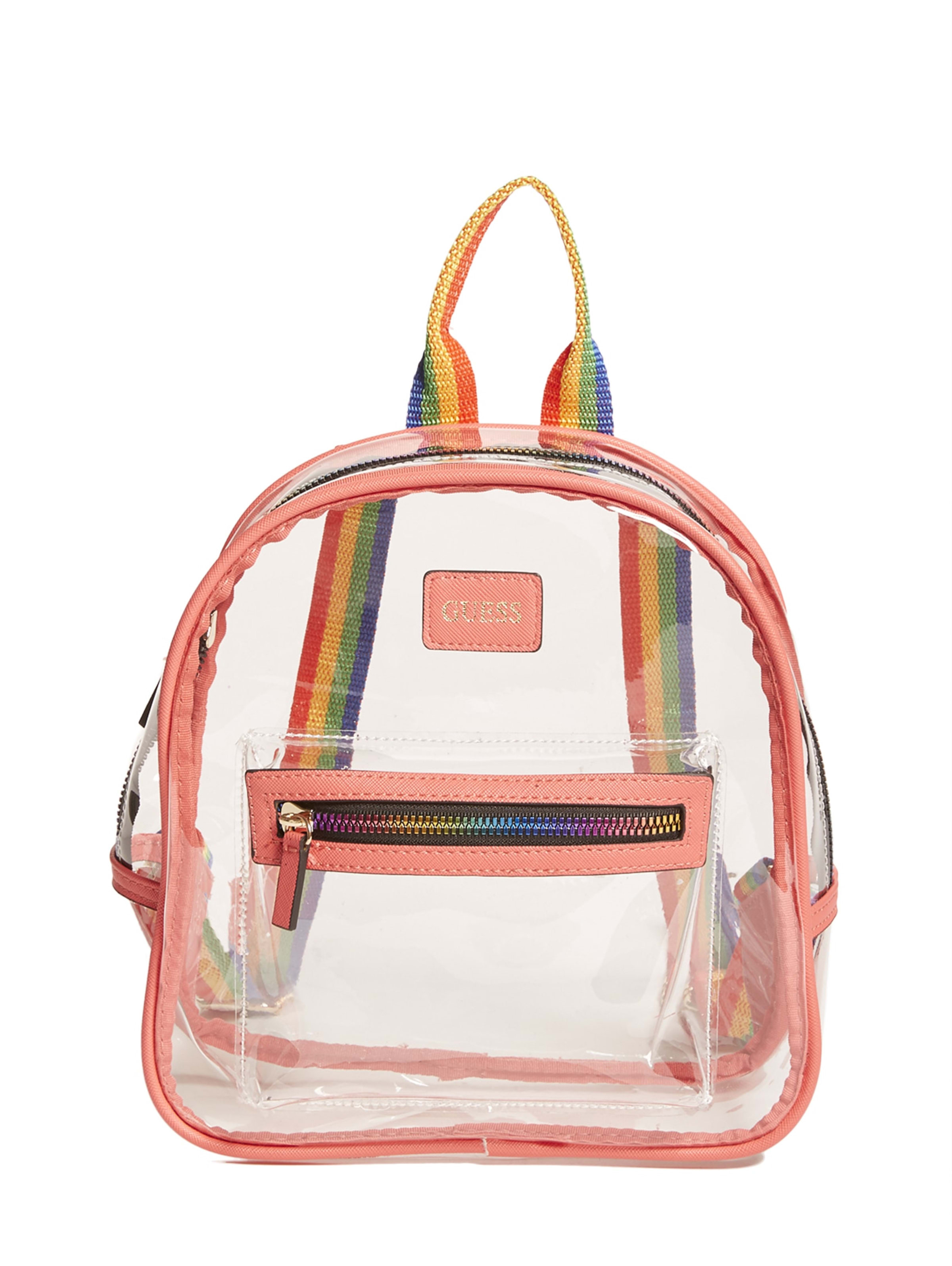 rainbow transparent bag