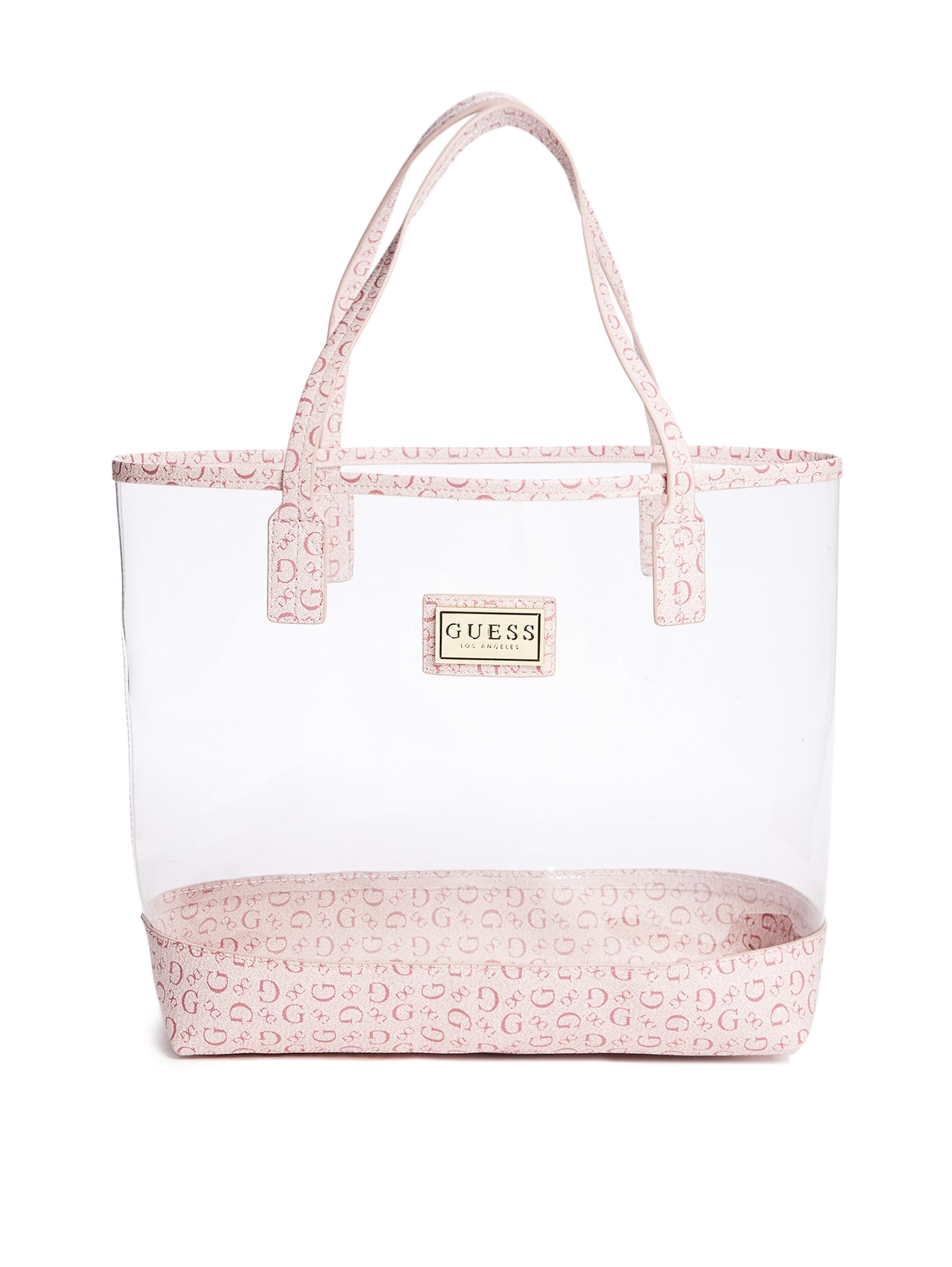 guess clear handbags