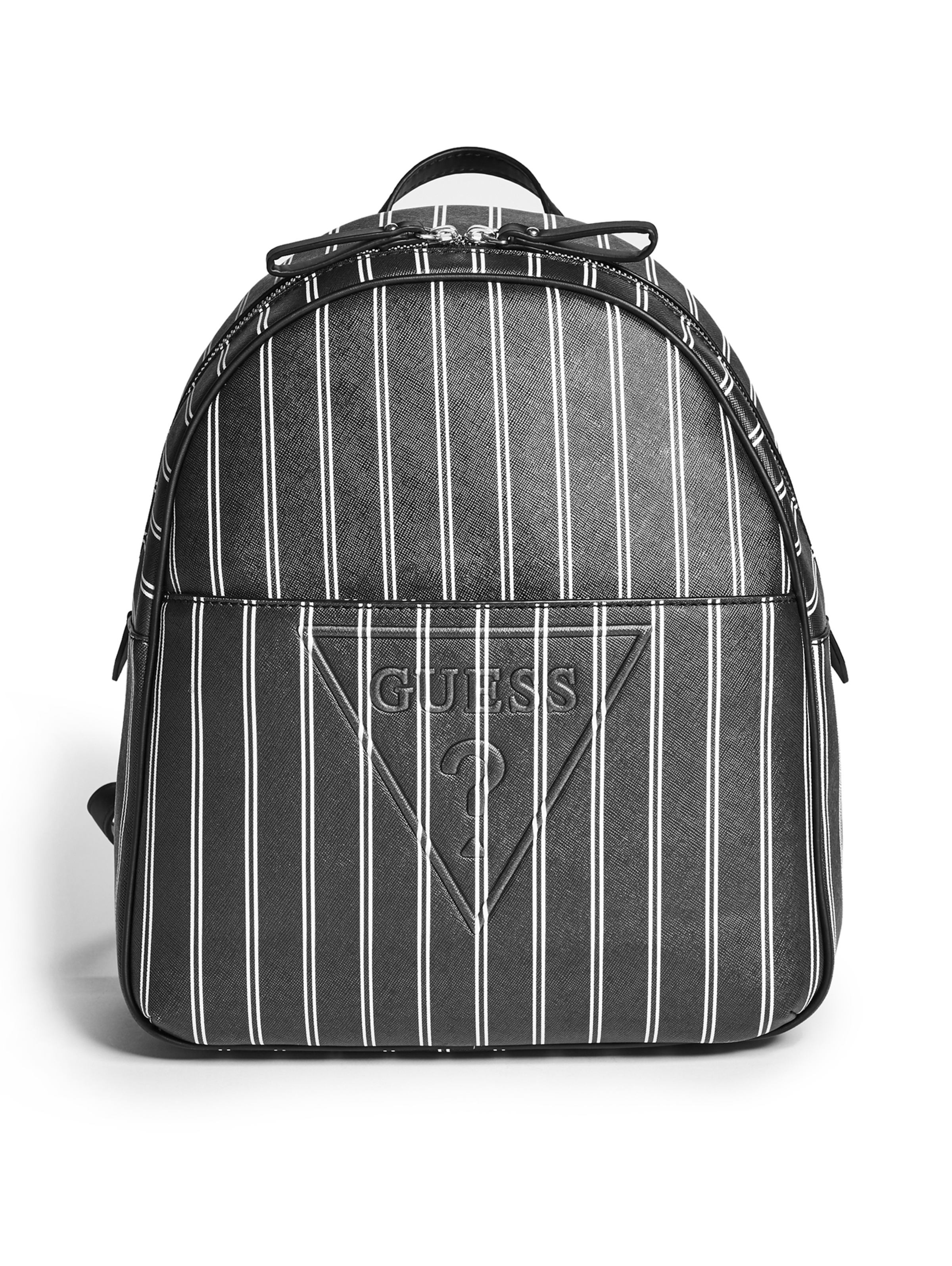 guess striped backpack