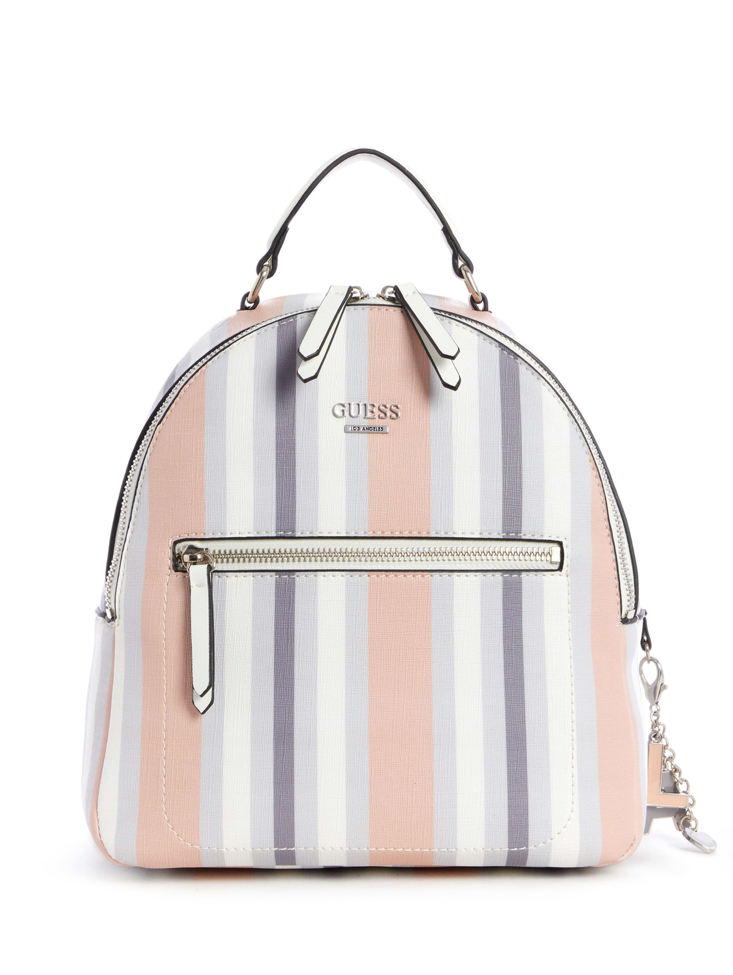 guess striped backpack