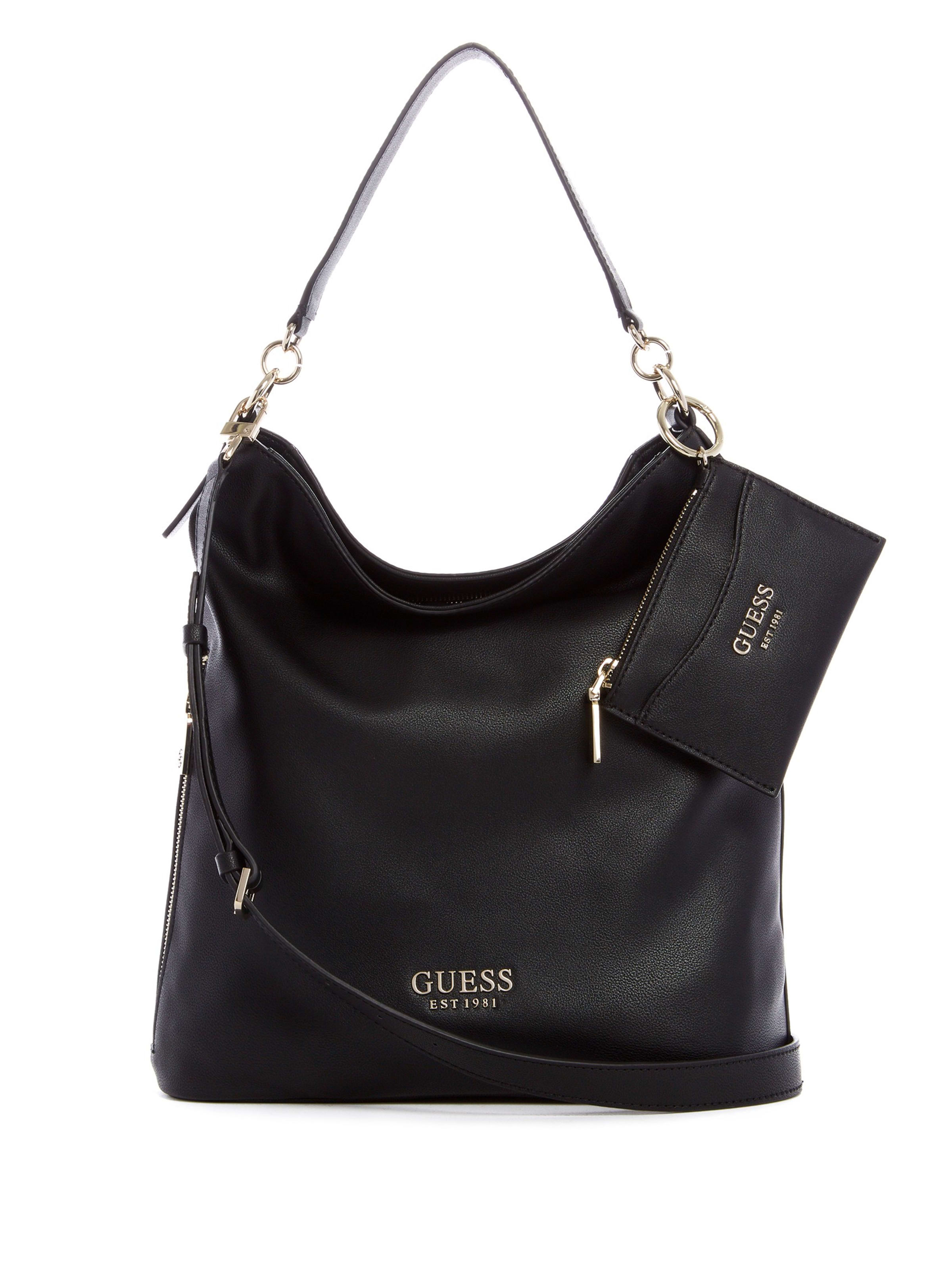 guess black hobo bag