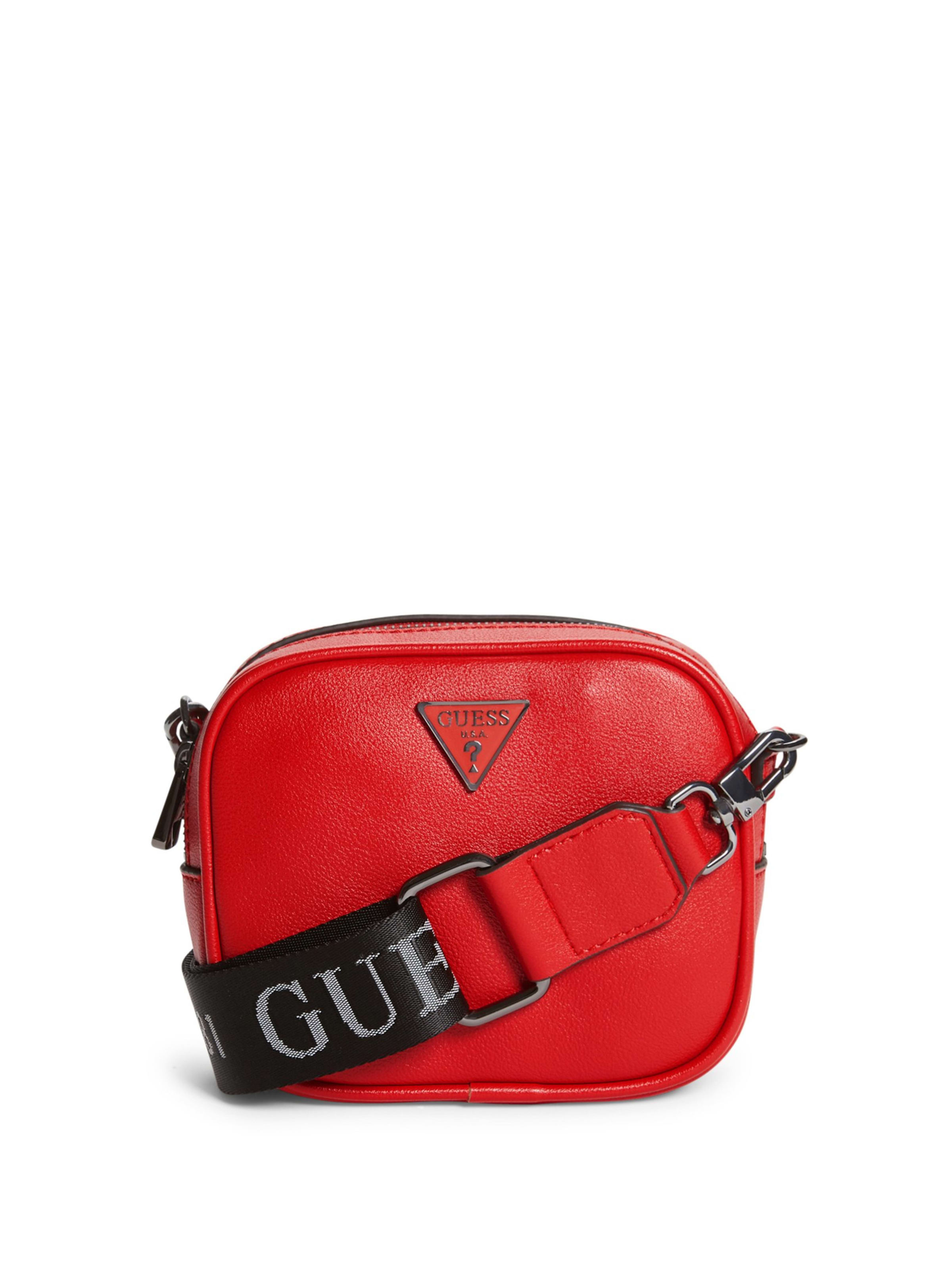 guess red crossbody bag