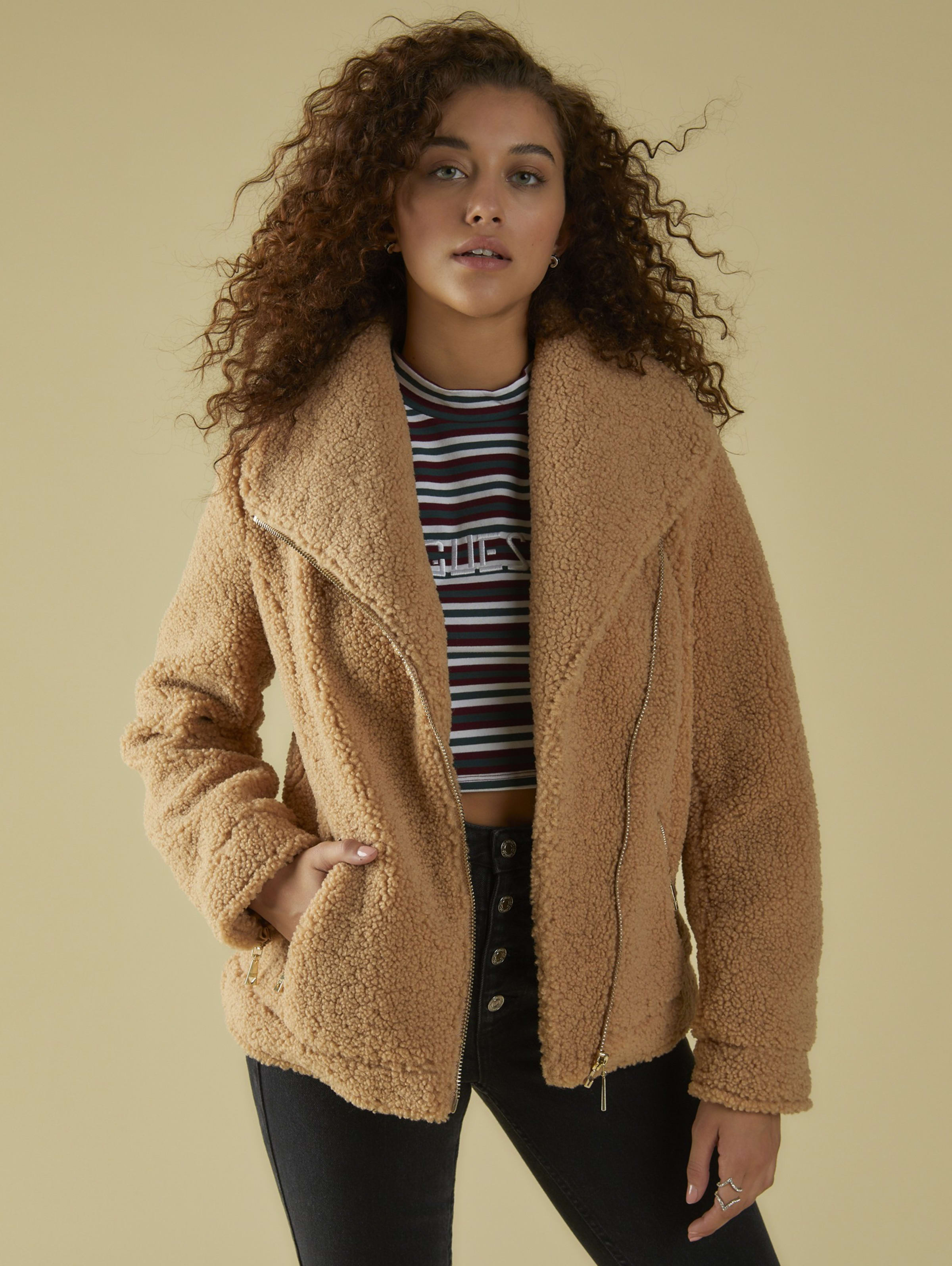 guess sherpa jacket
