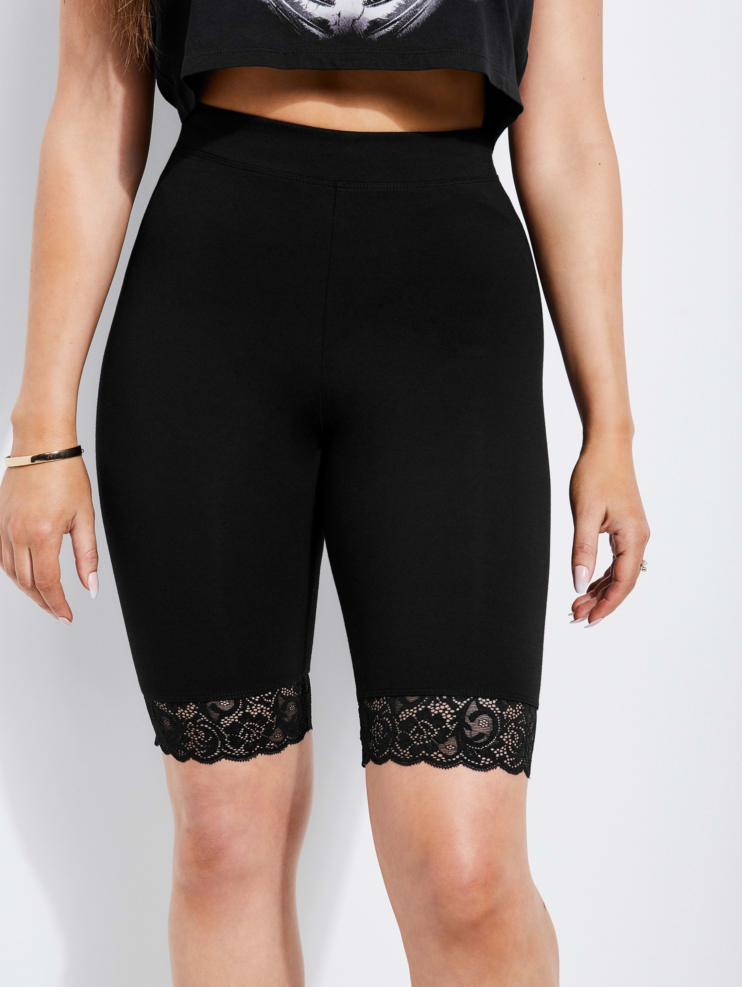 lace cycle shorts
