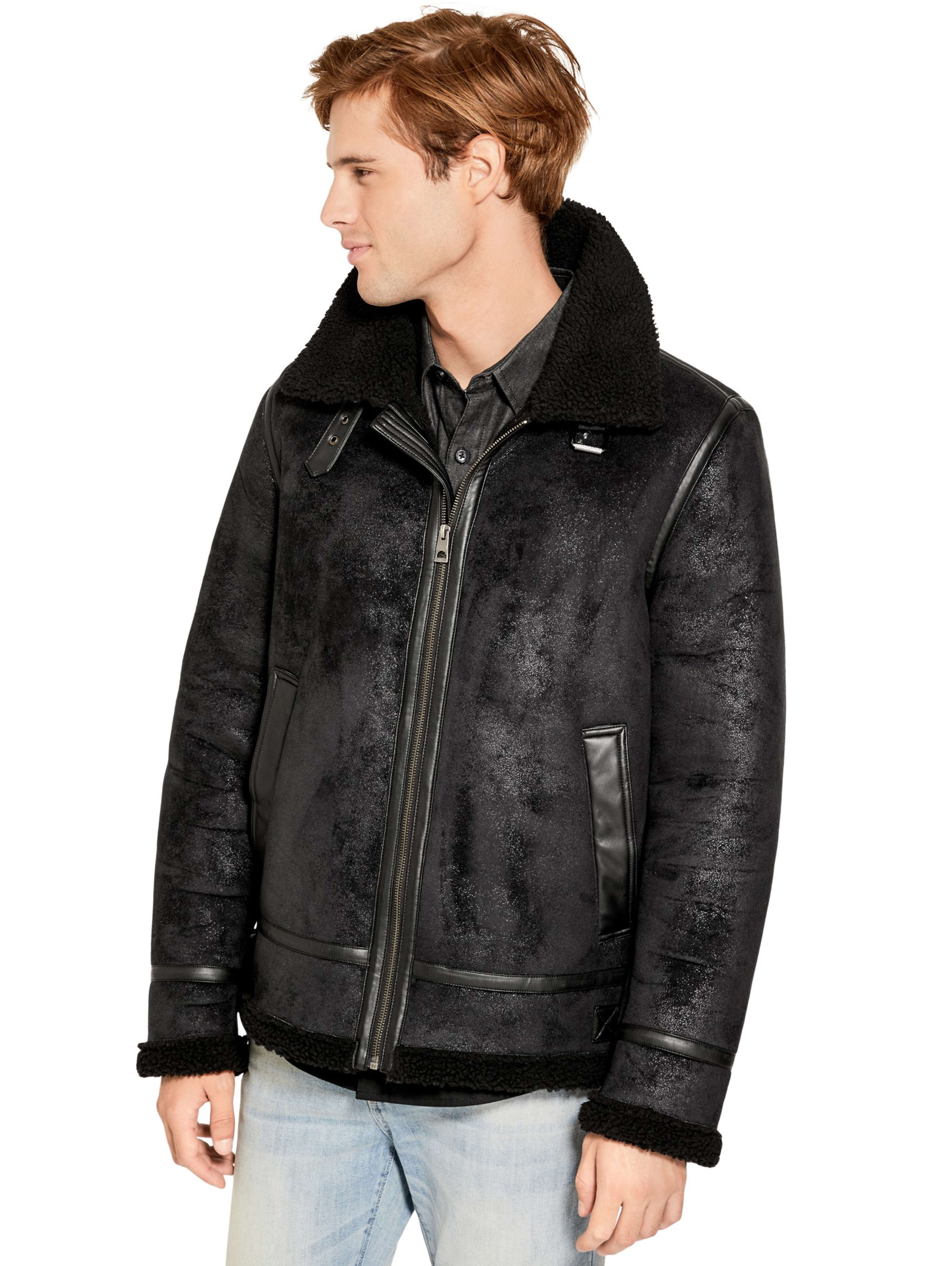 Mens faux aviator jacket Clearance