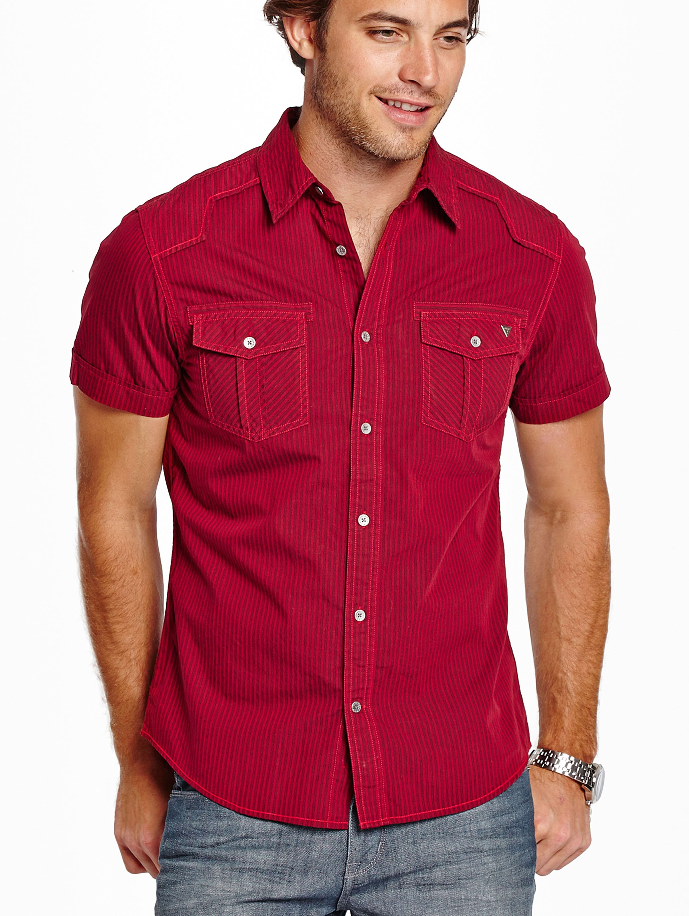 guess camden stripe tee