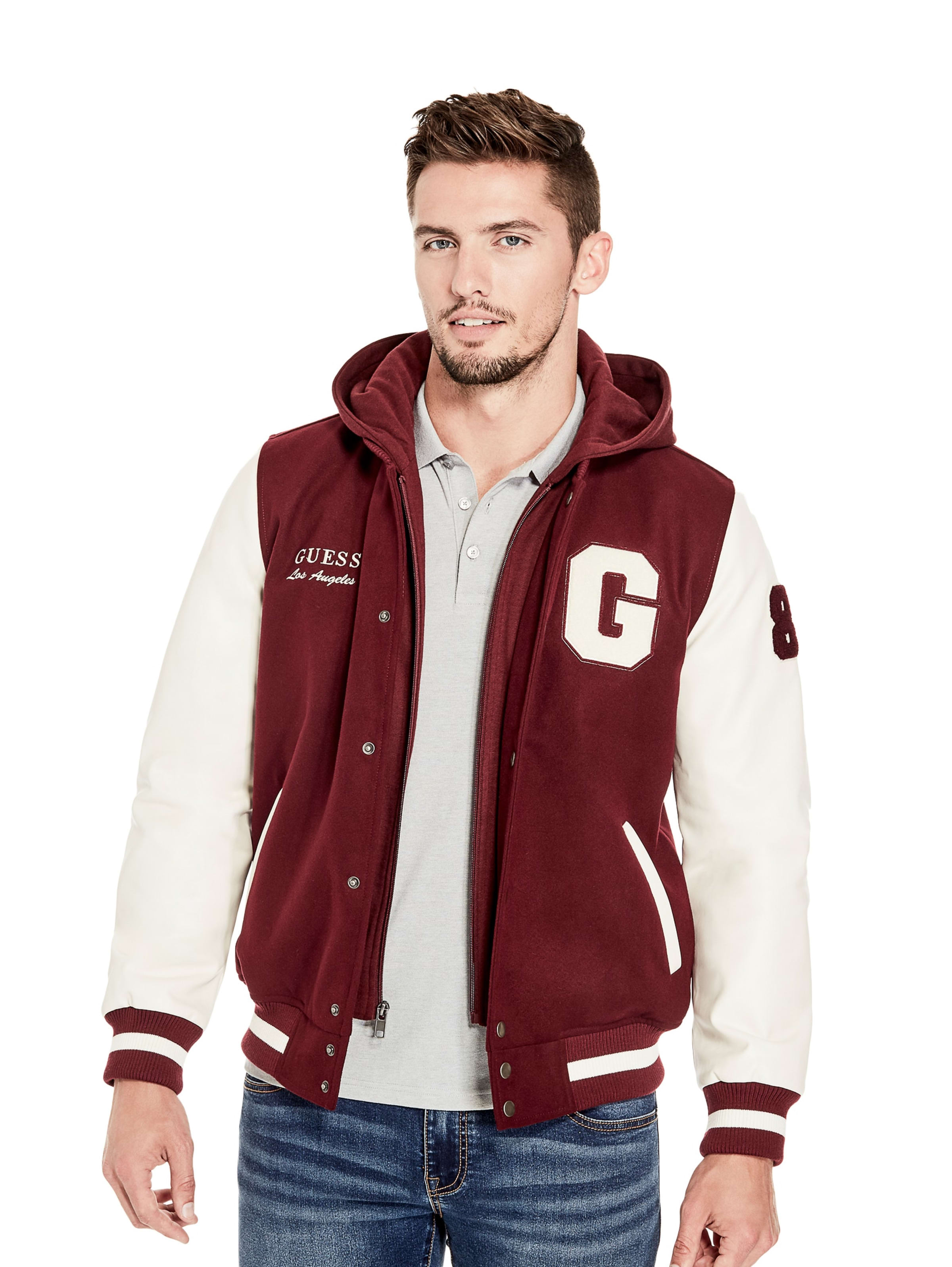 guess varsity jacket