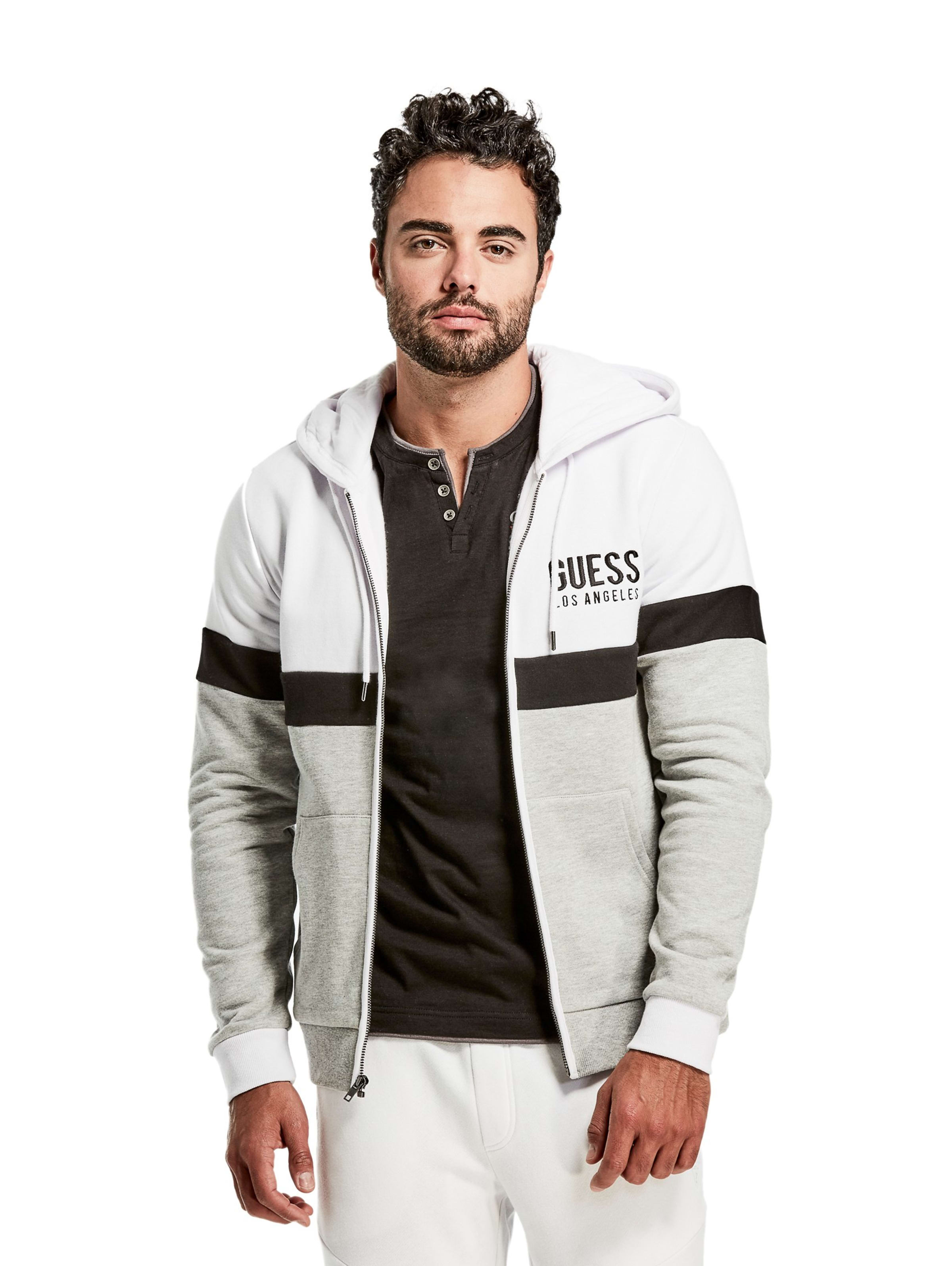 guess colorblock hoodie