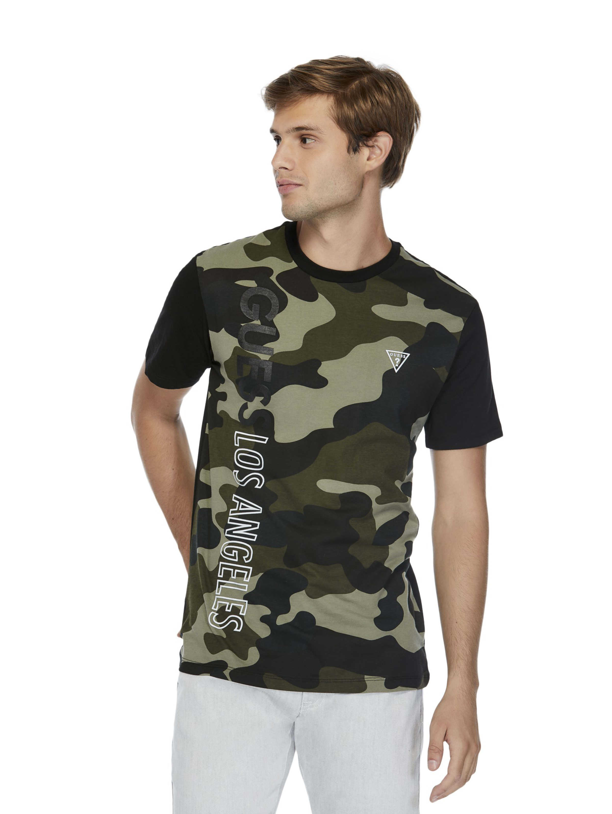 camo guess shirt