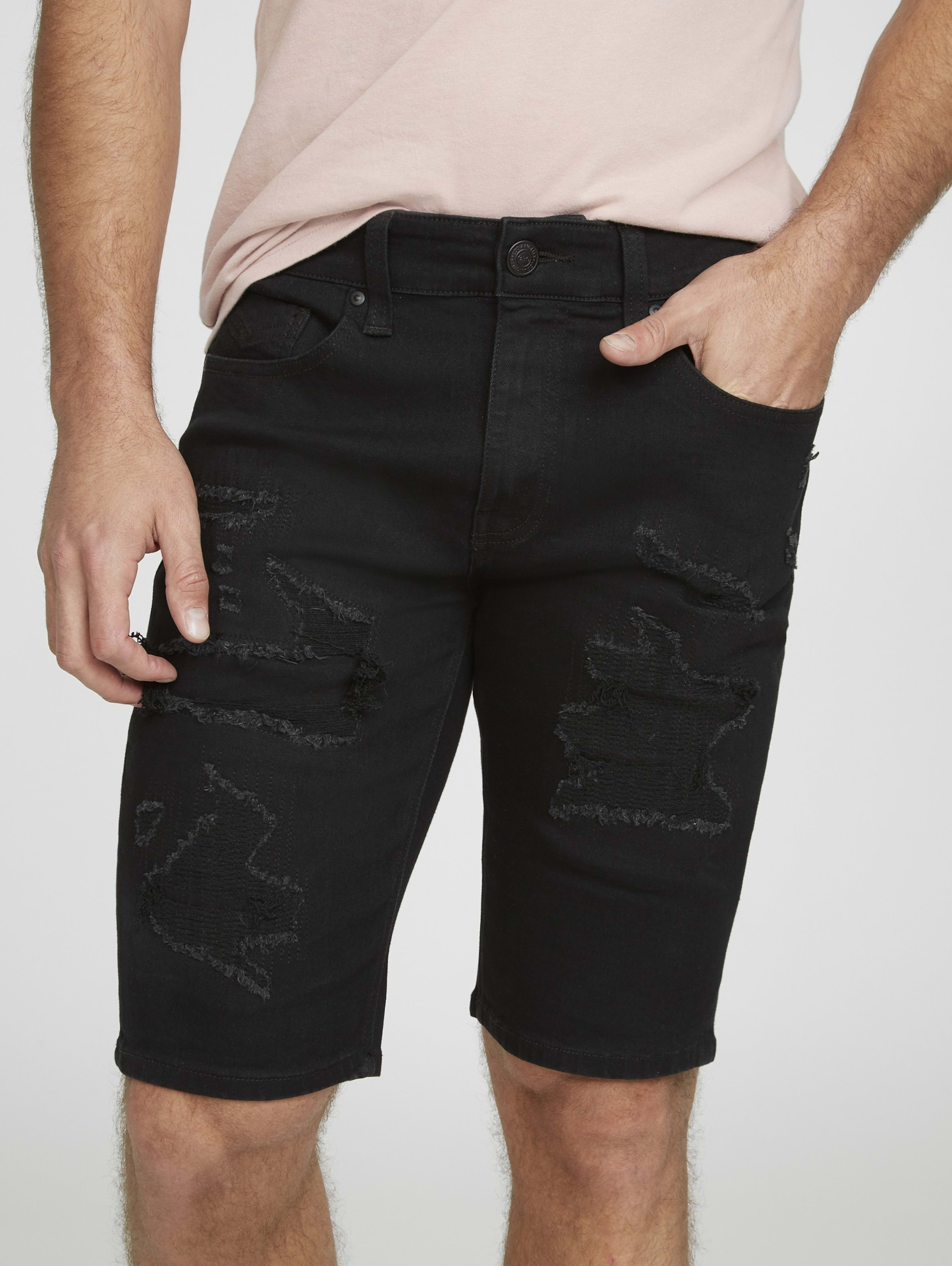 burton denim shorts