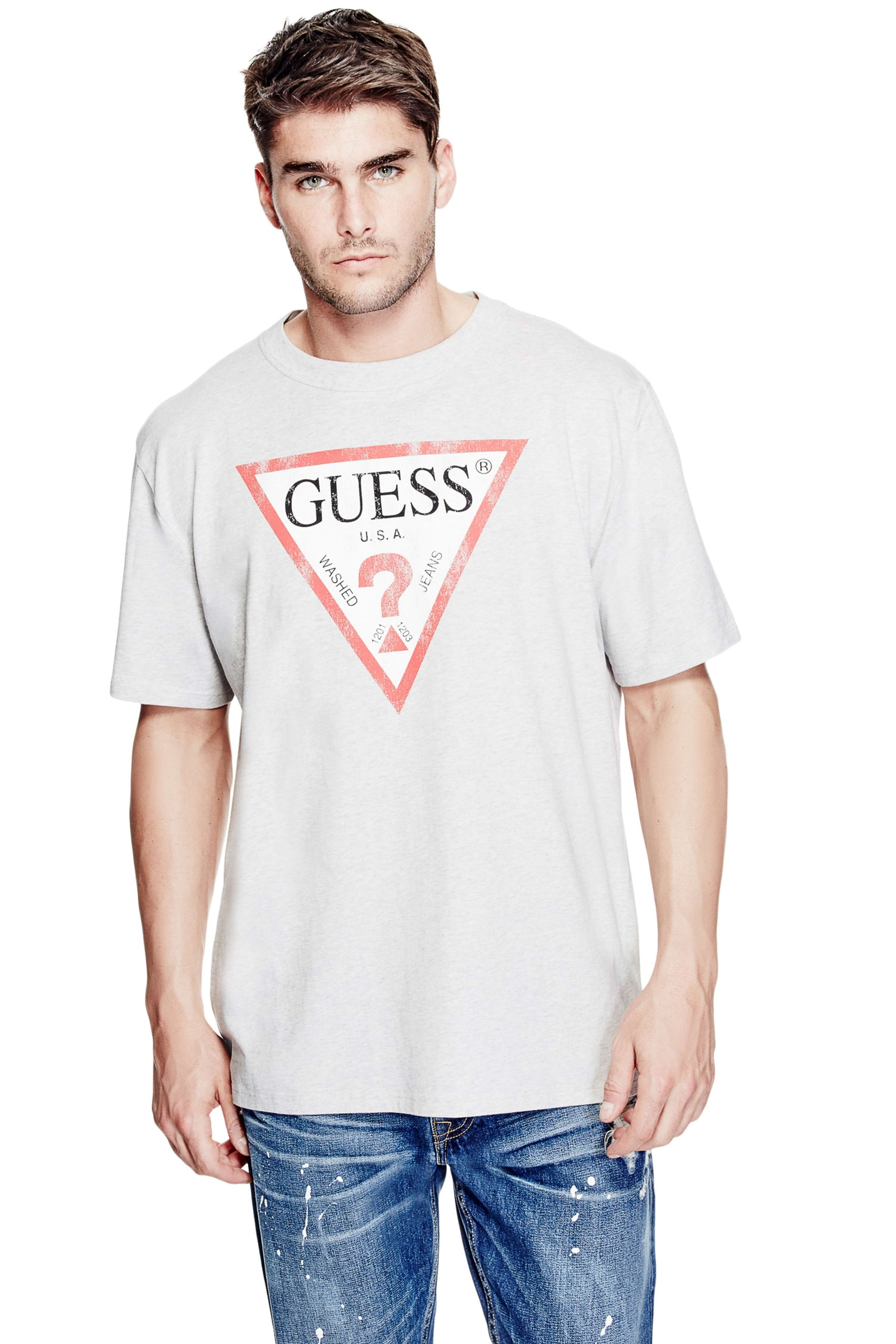 Guess Embossed Logo T Shirt