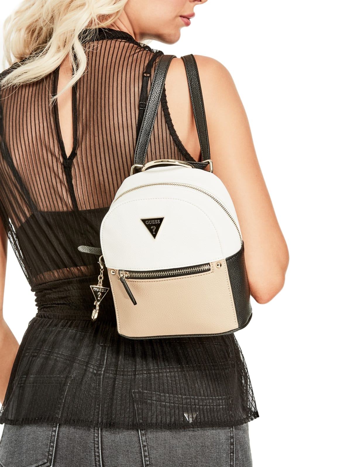 lilya logo convertible mini backpack