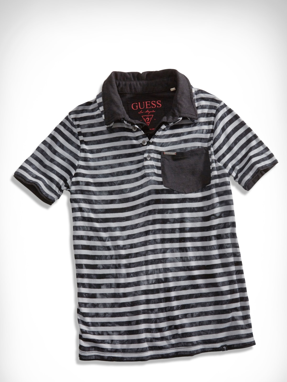 guess striped polo