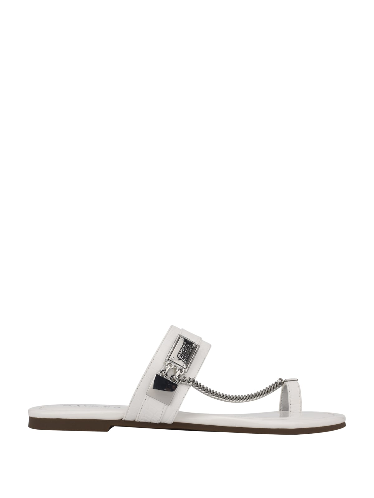 guess factory women's landen chain sandals