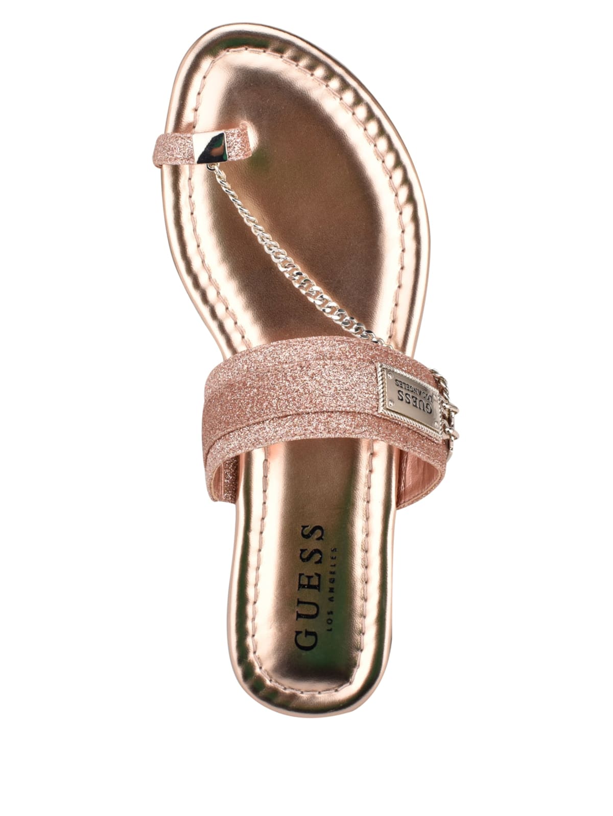 guess factory women's landen chain sandals
