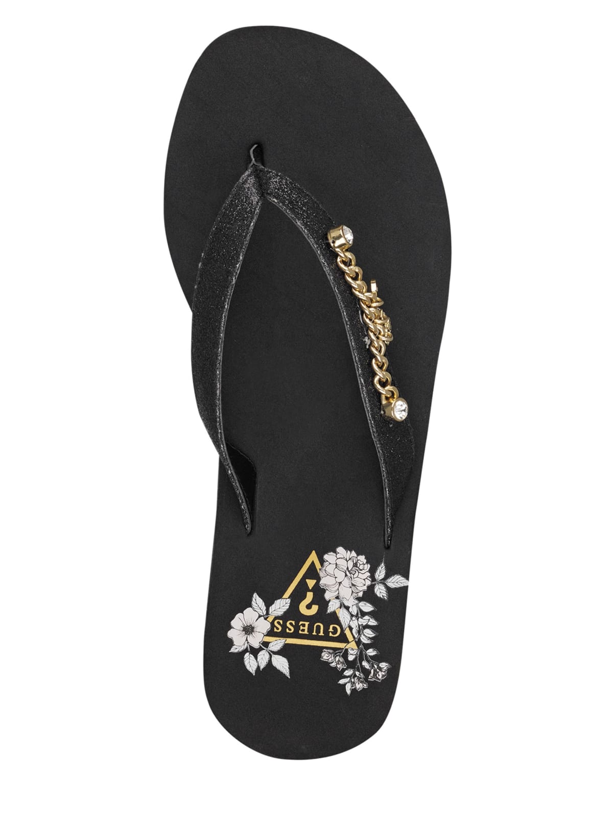guess flip flops with charms