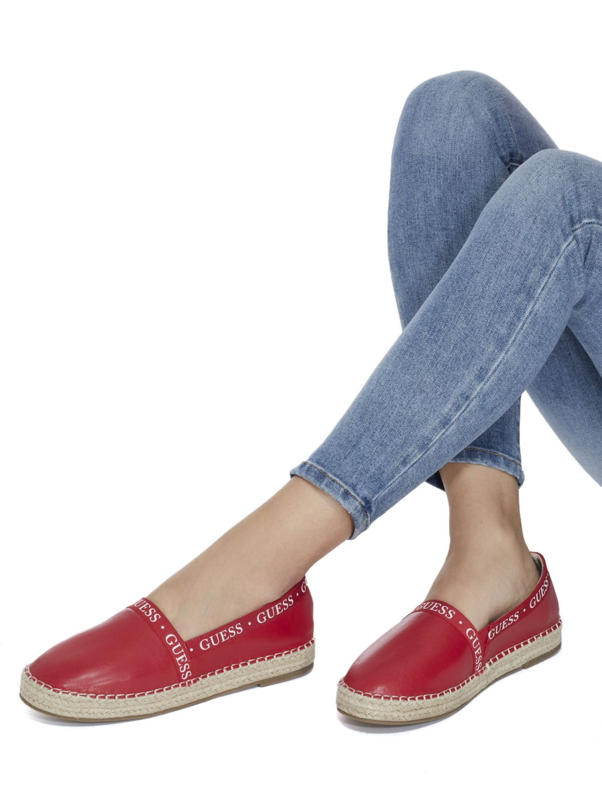 guess olivia logo espadrilles