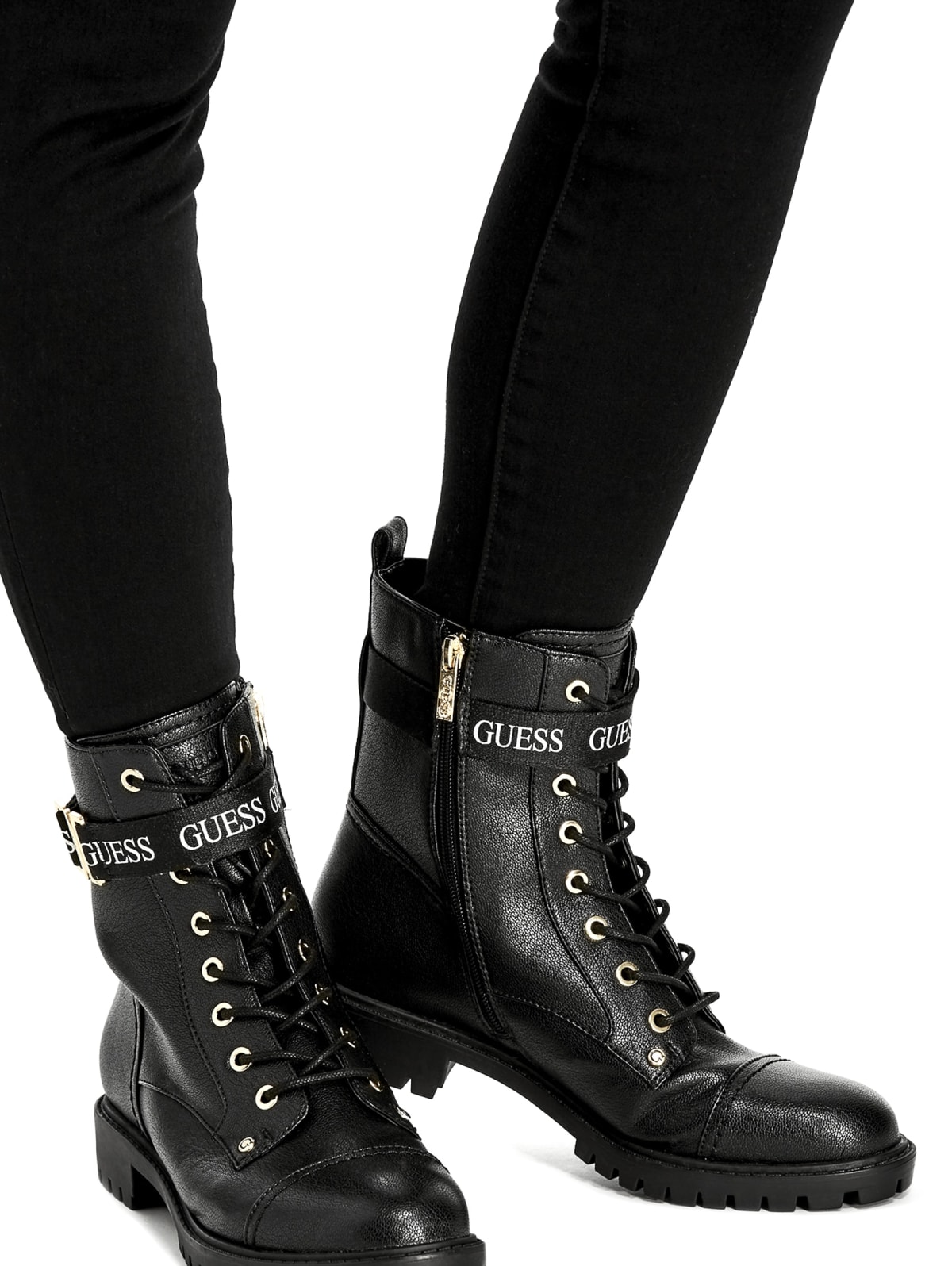 guess black multi ll boots