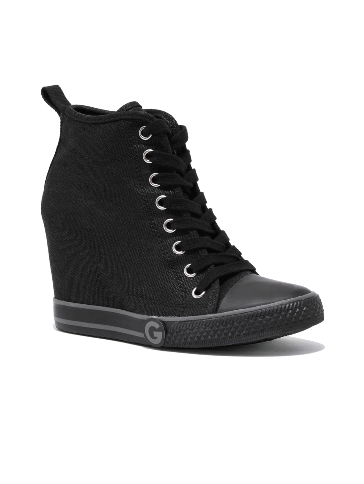 guess register wedge sneakers