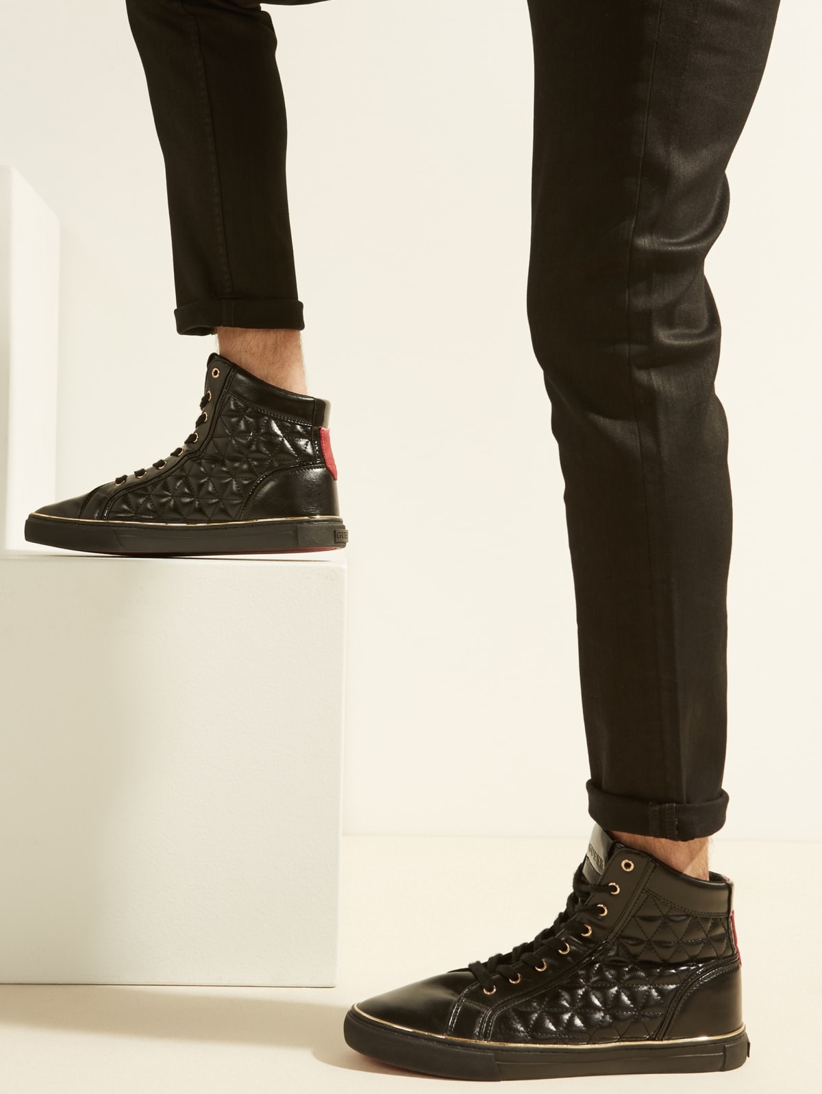 high top guess sneakers