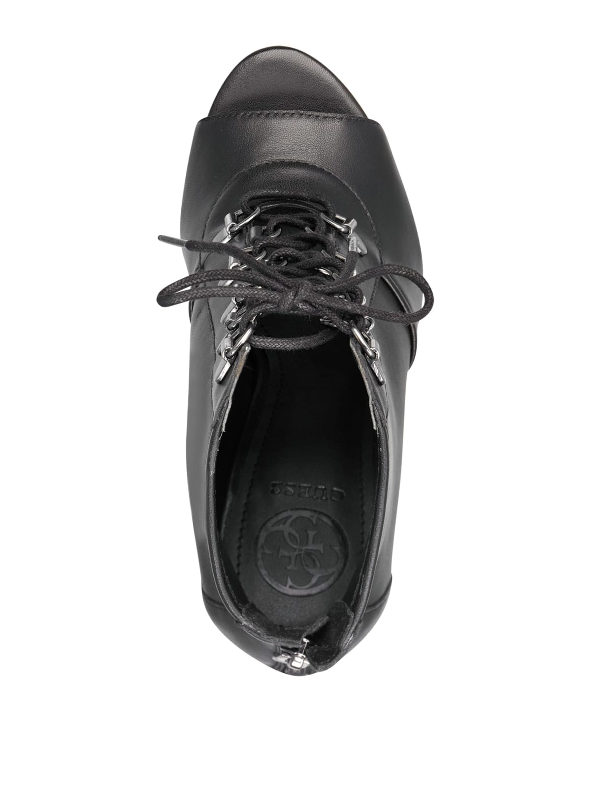 guess alysa peep toe booties