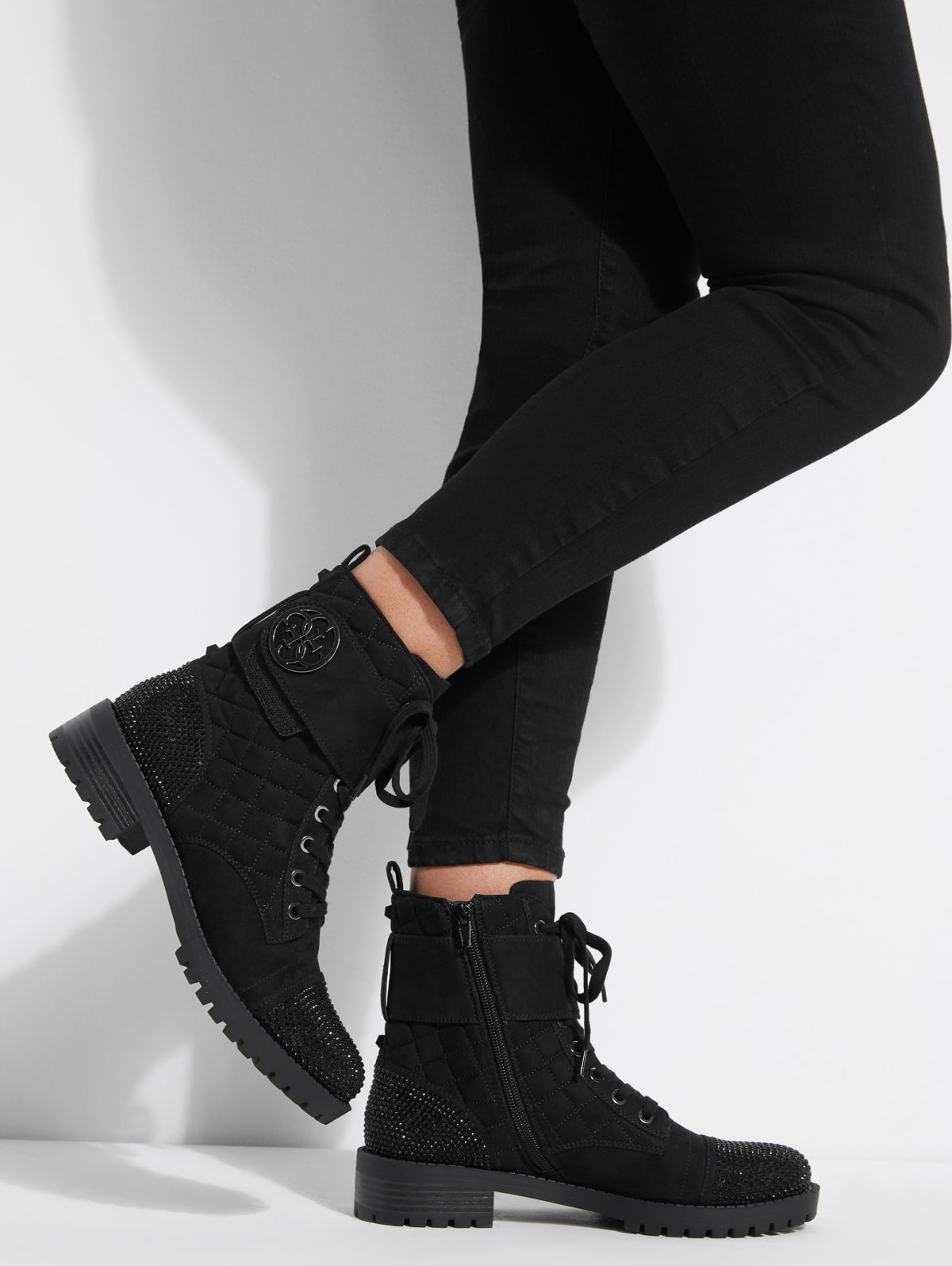 guess rhinestone boots