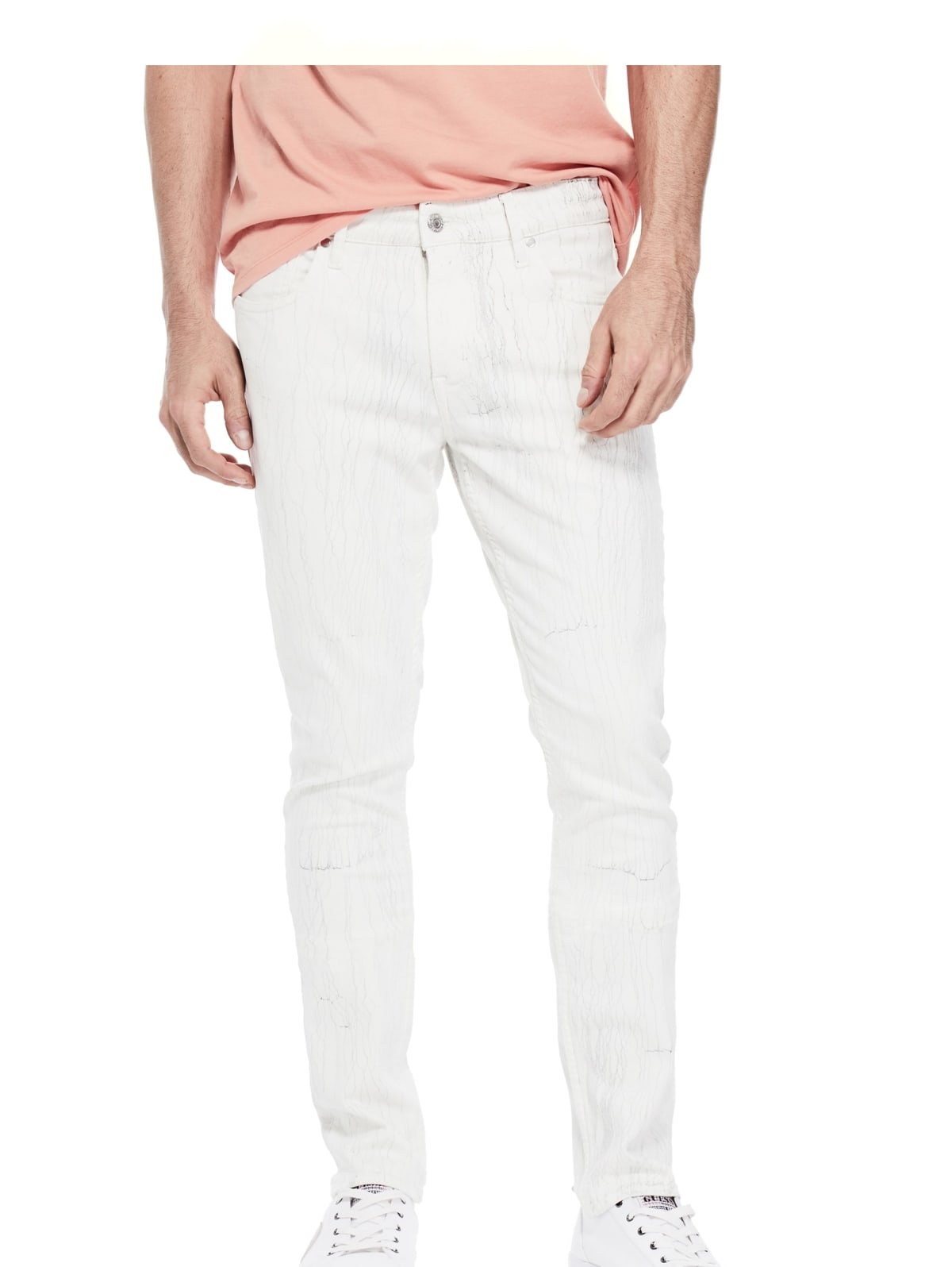 guess white skinny jeans