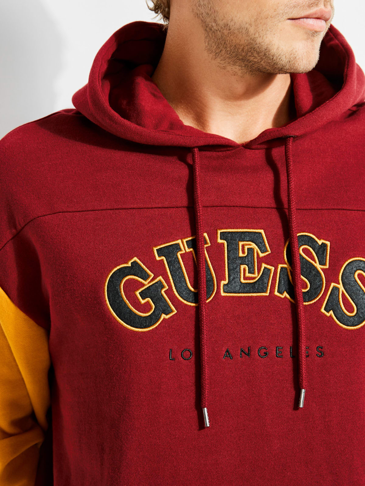 guess colorblock hoodie