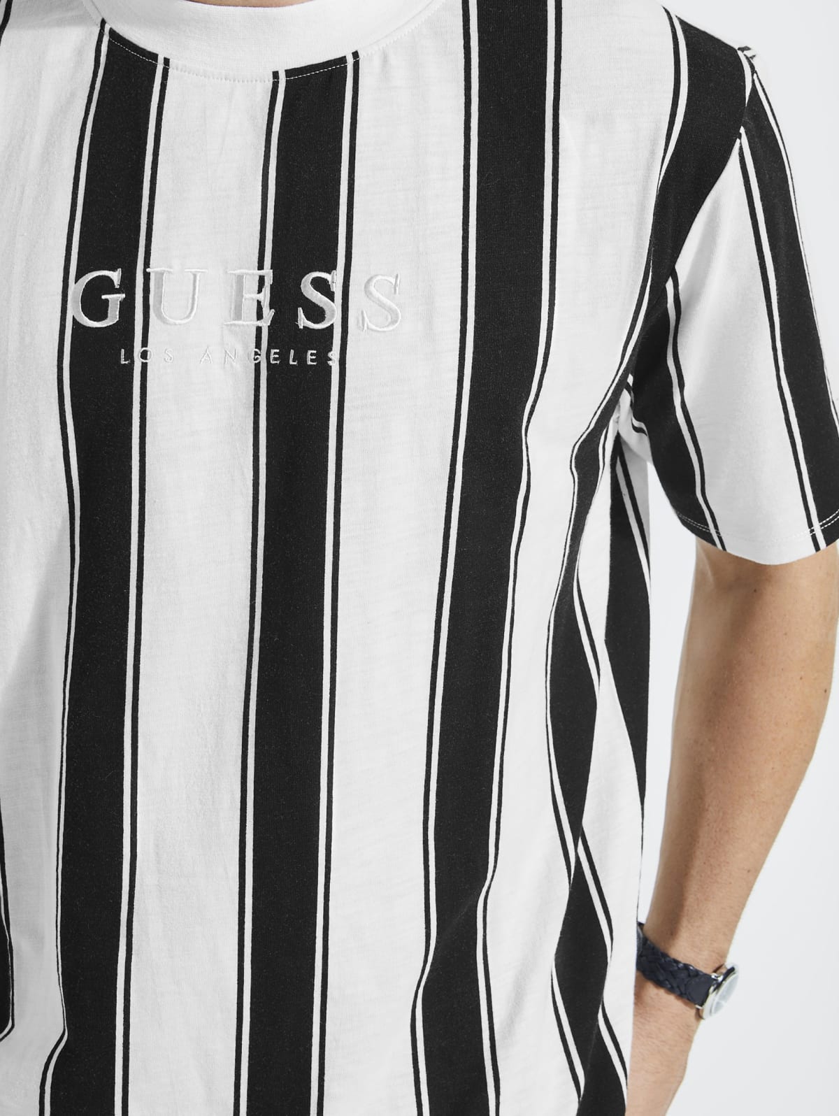 guess walden striped tee