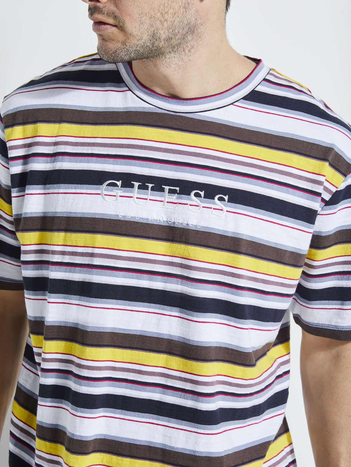 guess ashton striped long sleeve