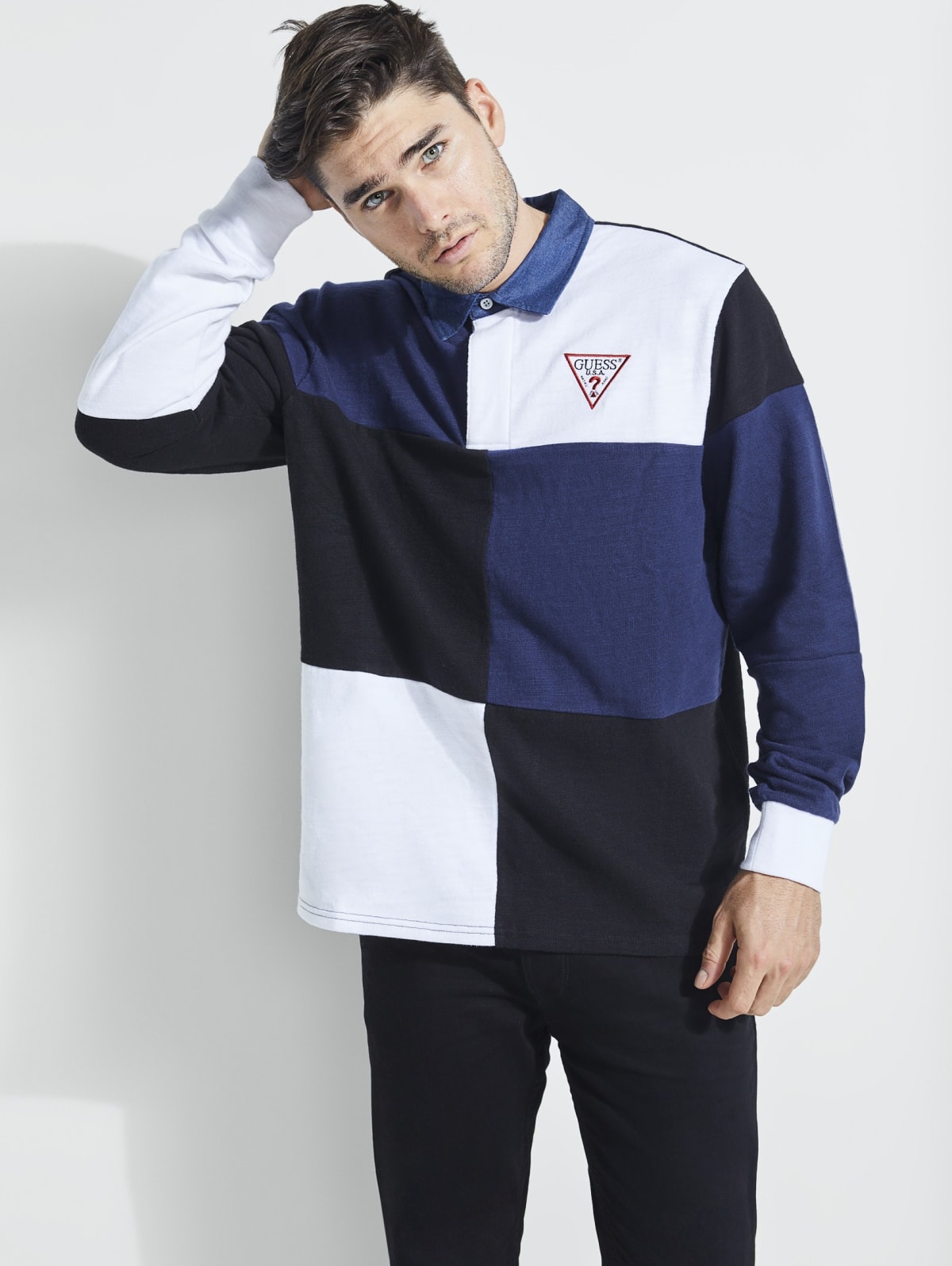 guess rugby jumper