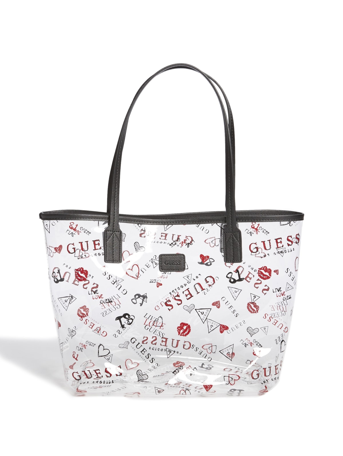 guess clear handbags