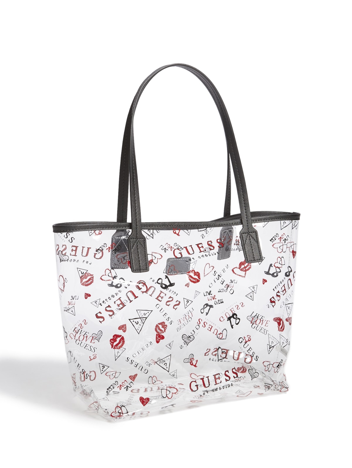 guess clear handbags