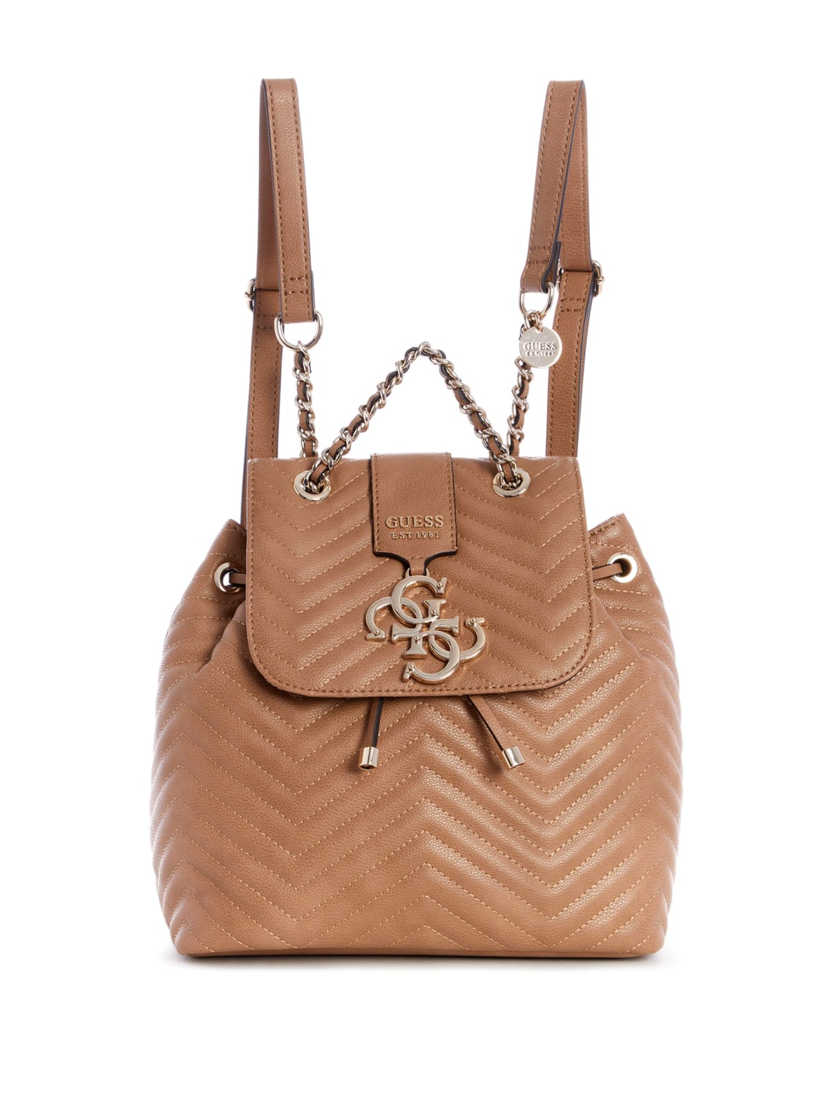 violet backpack guess