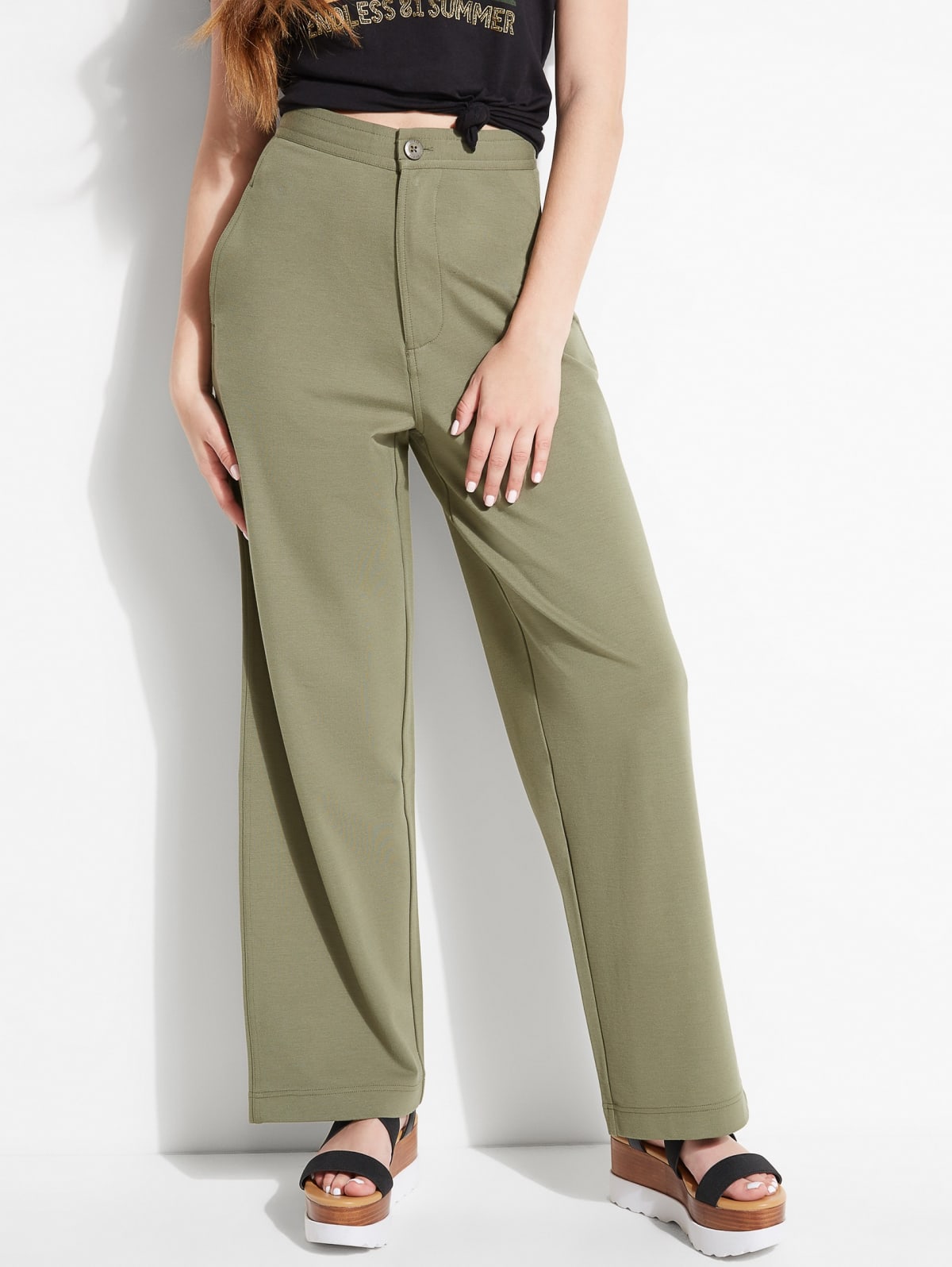 guess wide leg pants