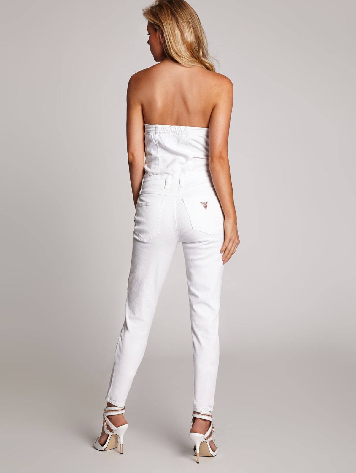 guess denim jumpsuit womens
