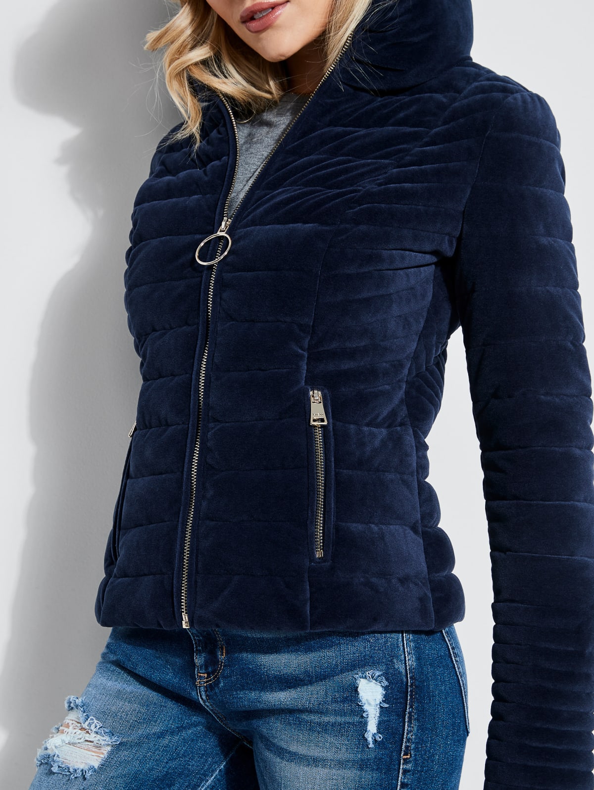 Teoma quilted jacket guess clearance