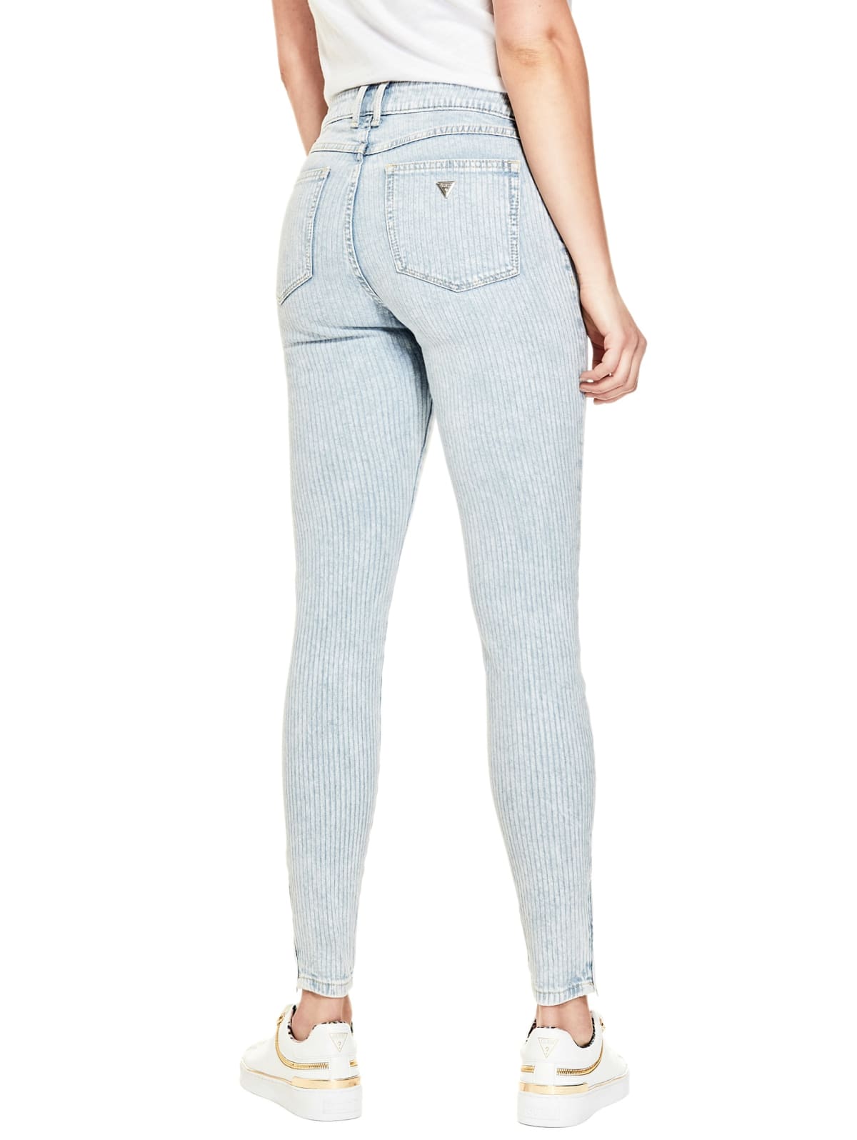 guess marilyn 3 zip skinny low