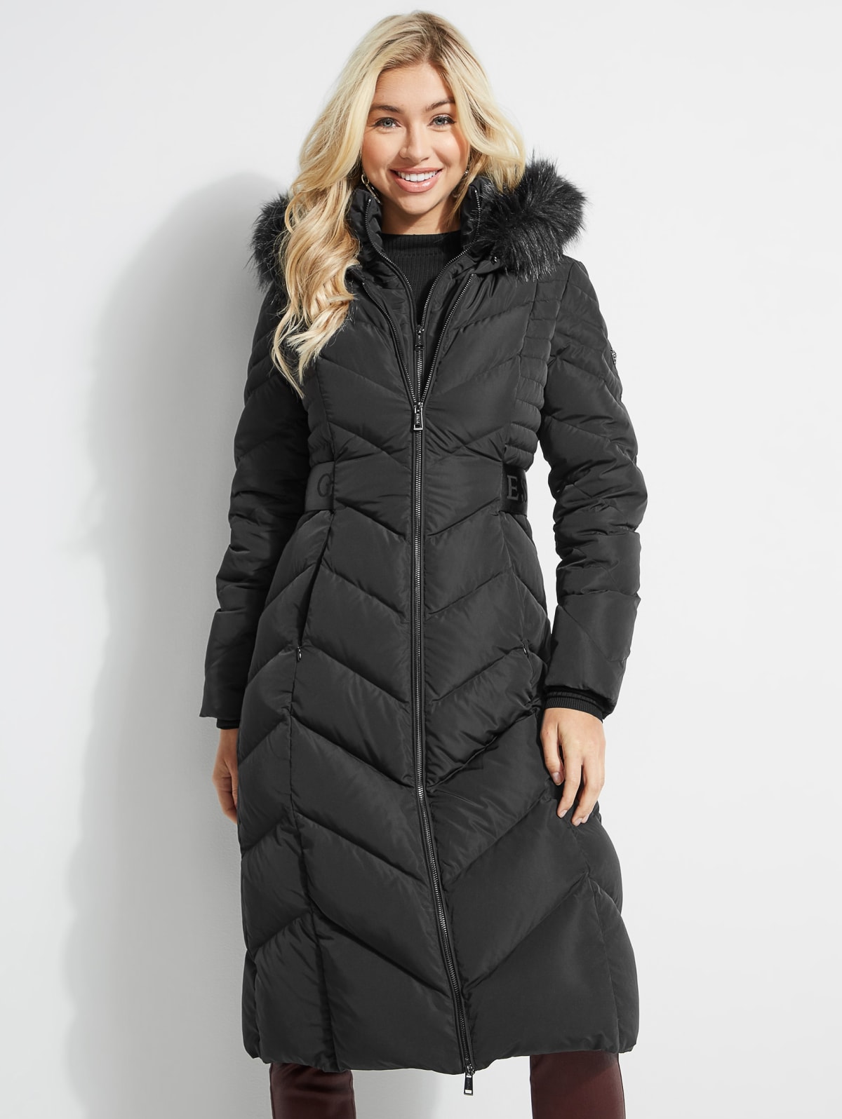 Guess down jacket with faux fur Clearance