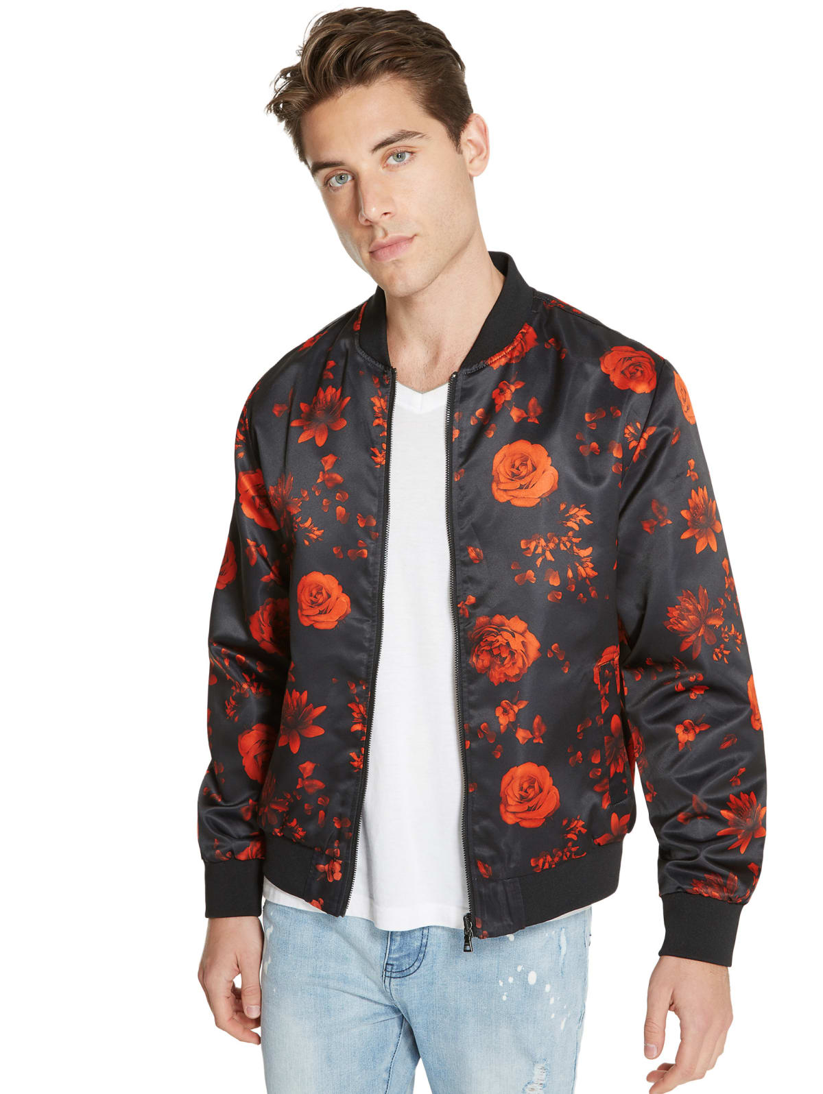 guess reversible bomber jacket