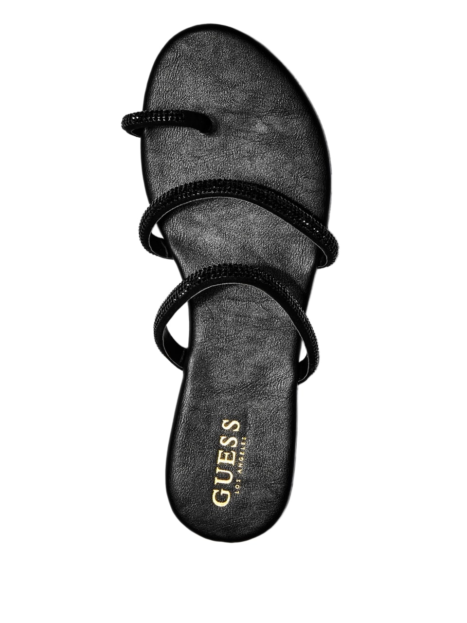 GUESS Factory Women�s Karolina Rhinestone Banded Flip Flop