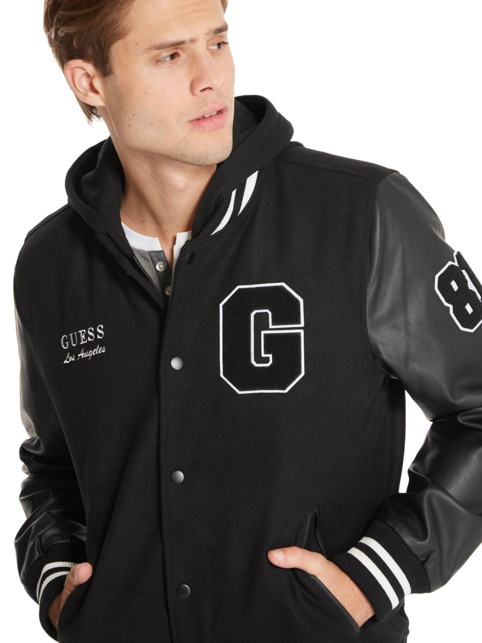 Guess hoodie jacket clearance