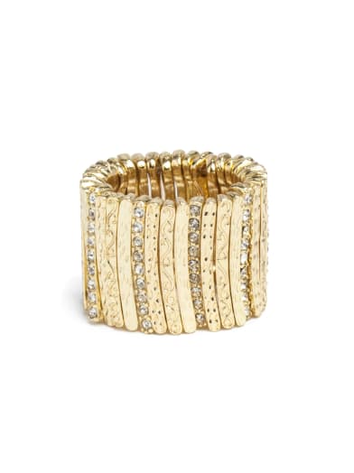 Gold-Tone Stretch Bar Ring | GUESS.com