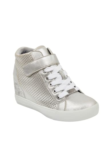 Decia Hidden Wedge High-Top Sneakers | GUESS.com