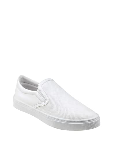 Farilyn Python-Embossed Slip-Ons | GUESS.com