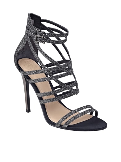 Pretier Quilted Cutout Heels | GUESS.ca