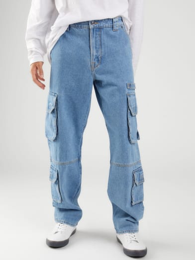 Carpenter Fit Denim Cargo Jeans | GUESS.com